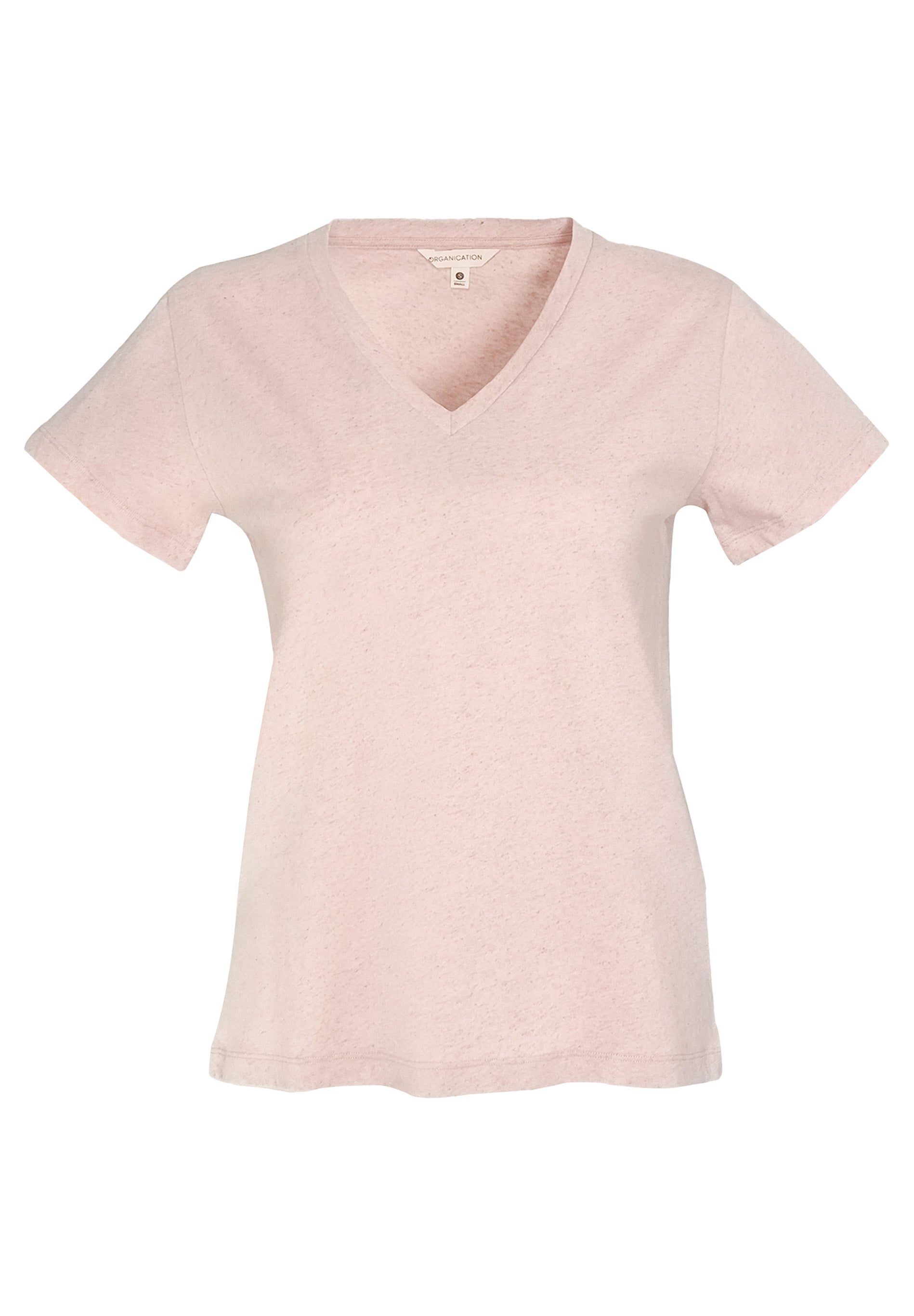 T-Shirt aus Bio-Baumwolle und Leinen