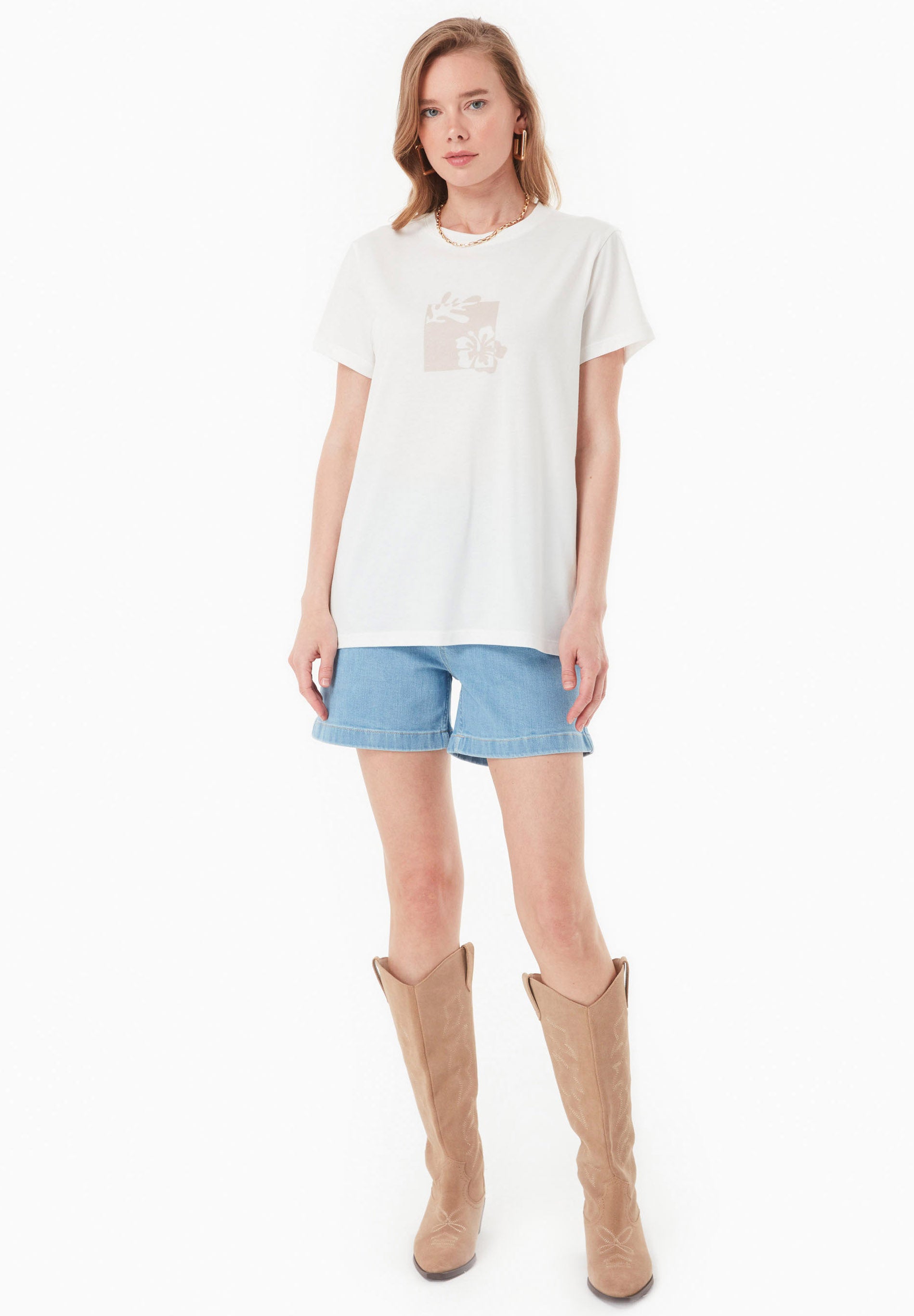 T-Shirt aus TENCEL™ Modal und Bio-Baumwolle