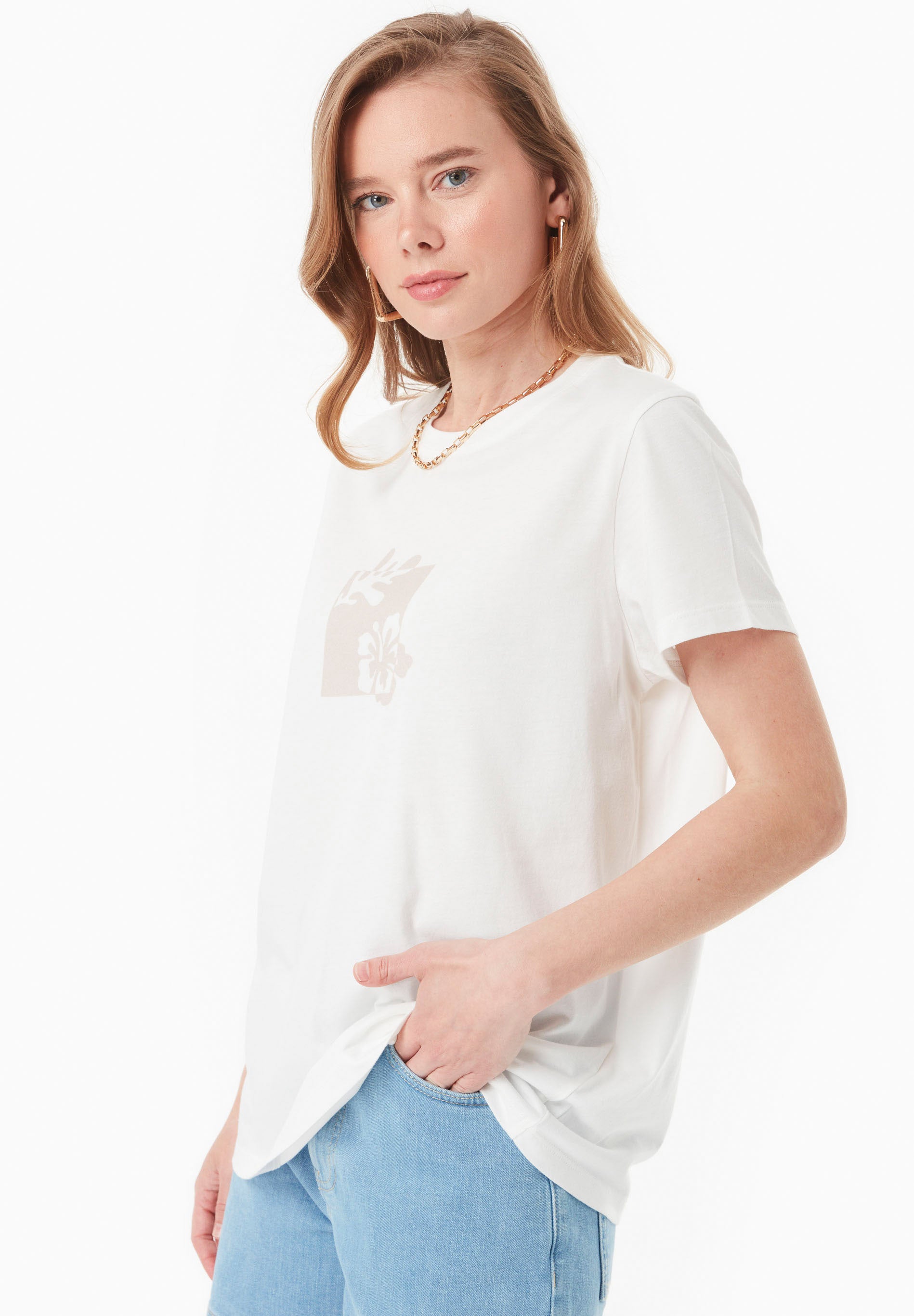T-Shirt aus TENCEL™ Modal und Bio-Baumwolle