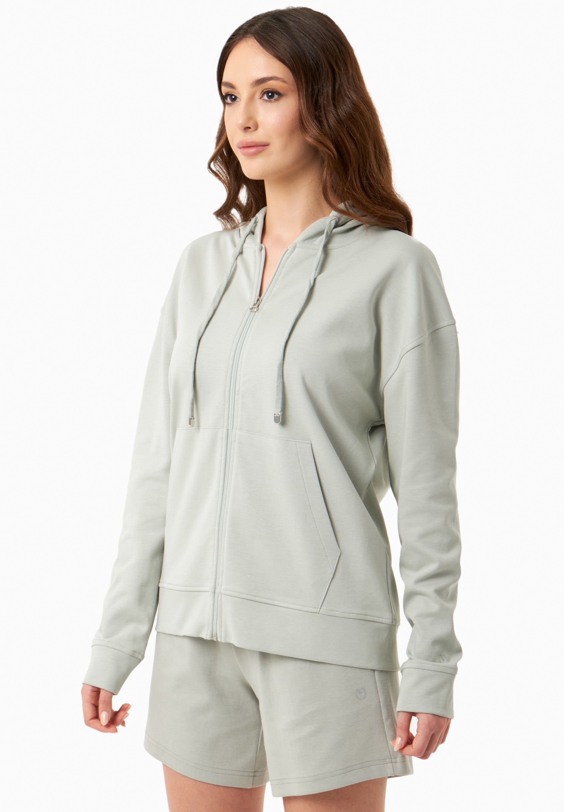 Sweatjacke aus TENCEL™ Modal und Bio-Baumwolle