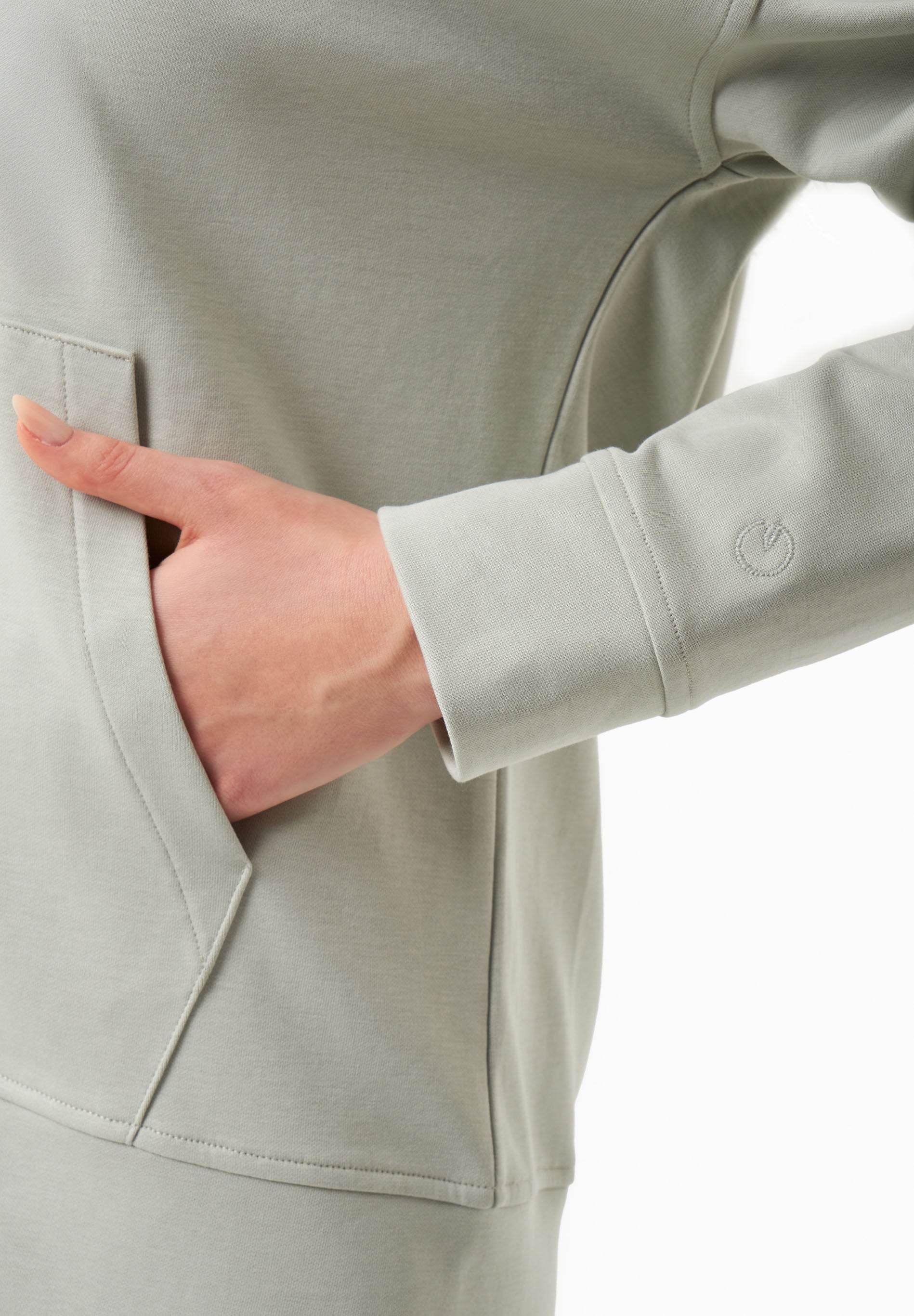 Sweatjacke aus TENCEL™ Modal und Bio-Baumwolle