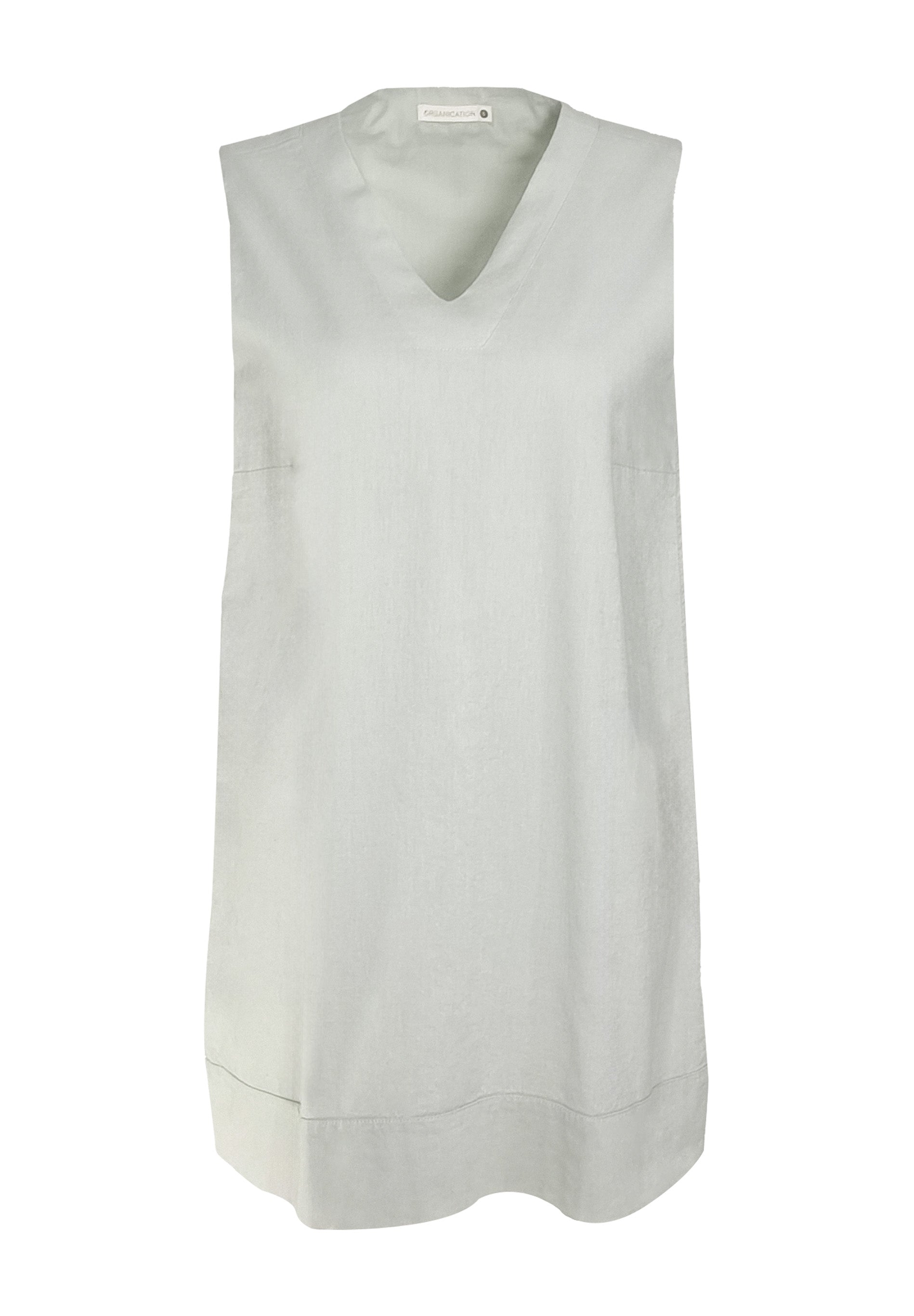 Kleid aus Bio-Baumwolle und Leinen