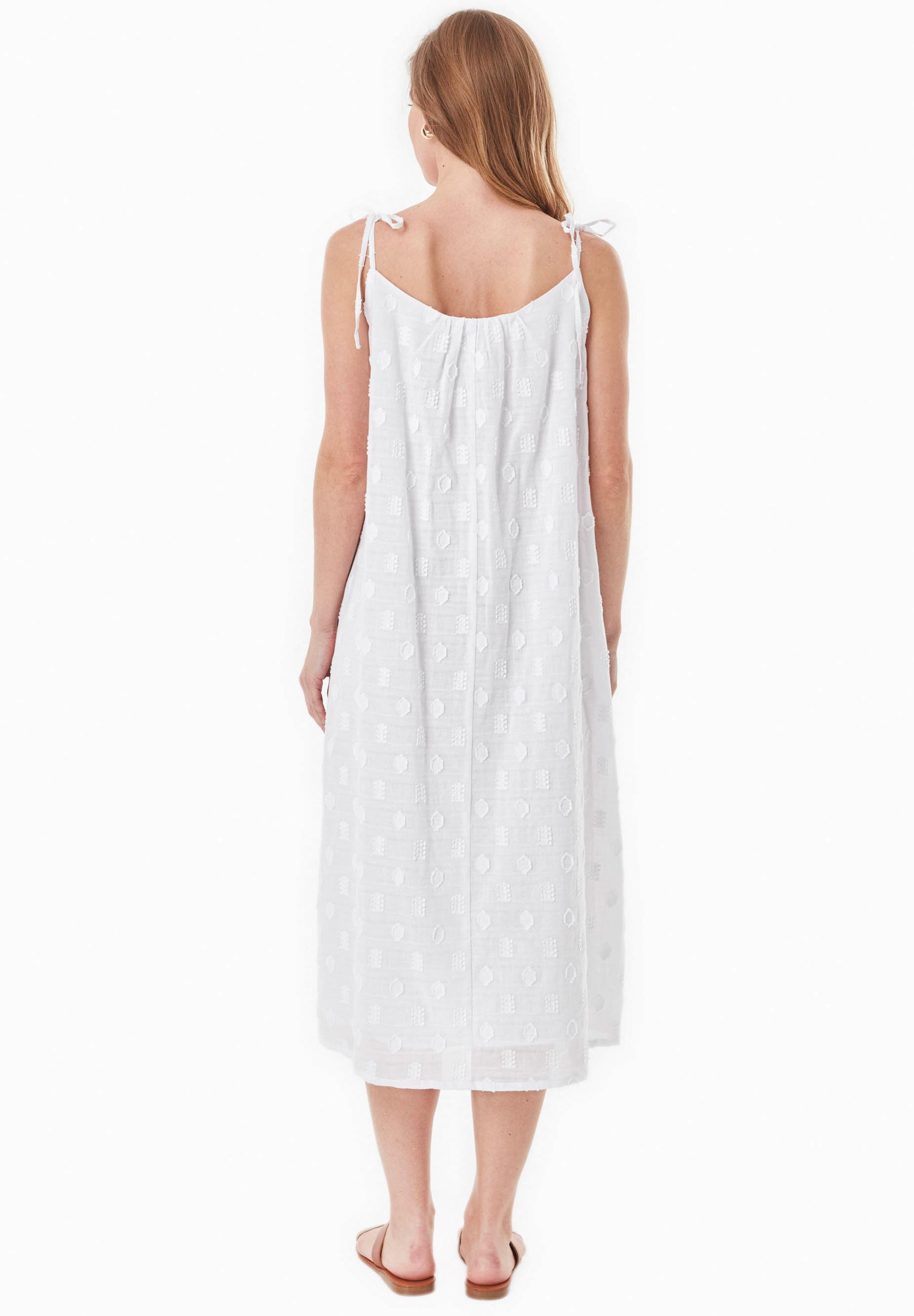 Kleid aus Bio-Baumwolle im Jacquardgewebe