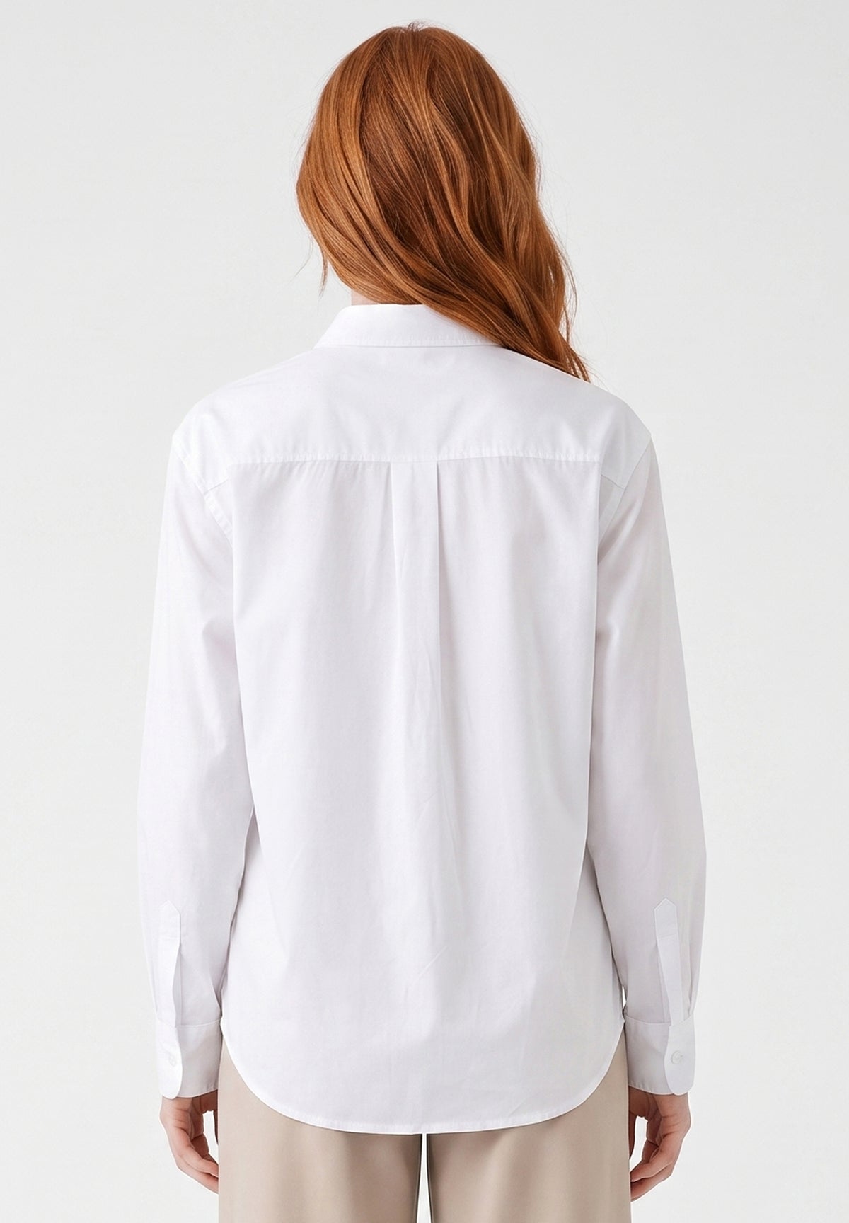 Hemdbluse aus Bio-Baumwolle im Popeline-Gewebe