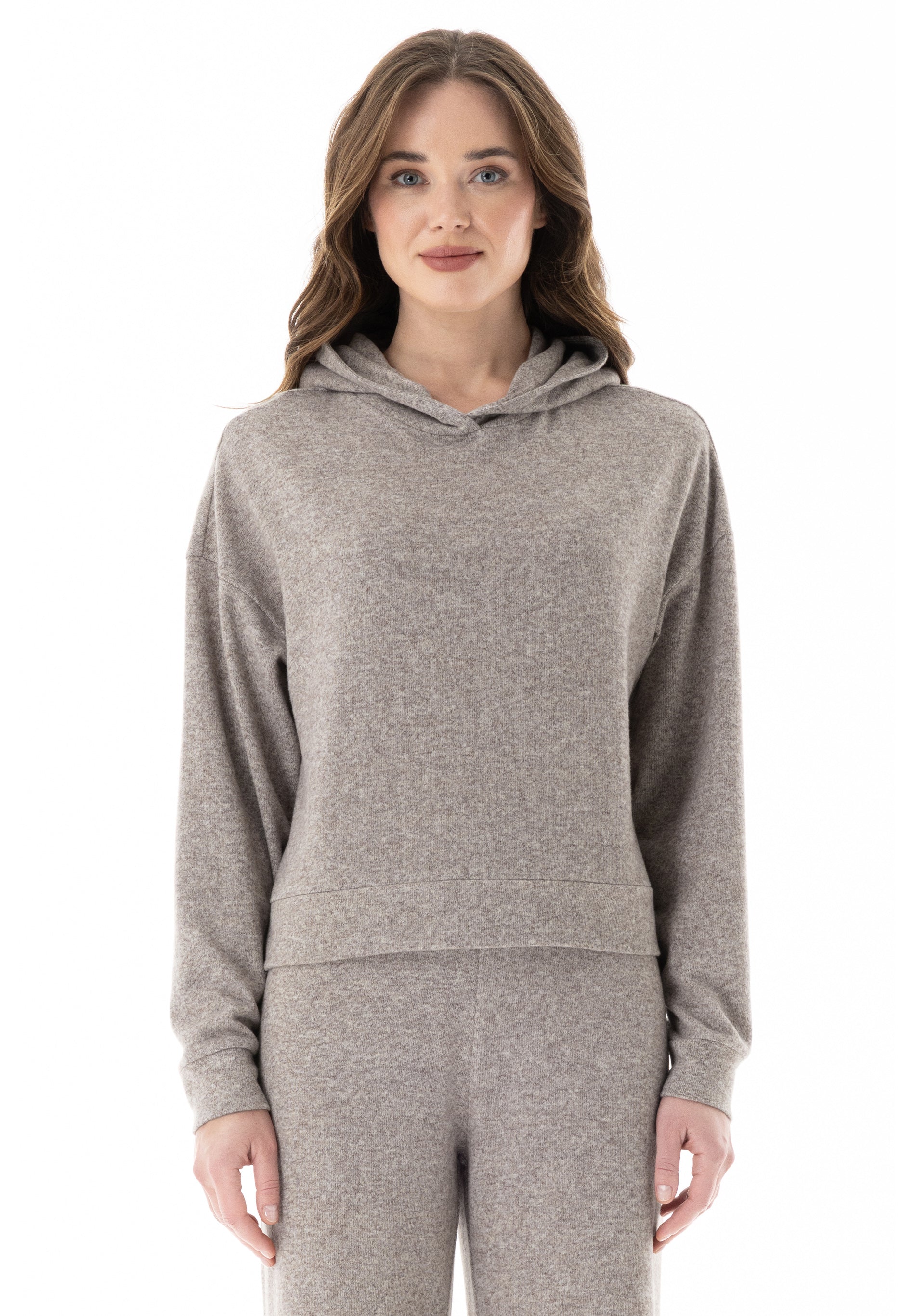 Hoodie aus Bio-Baumwolle und recyceltem Polyester