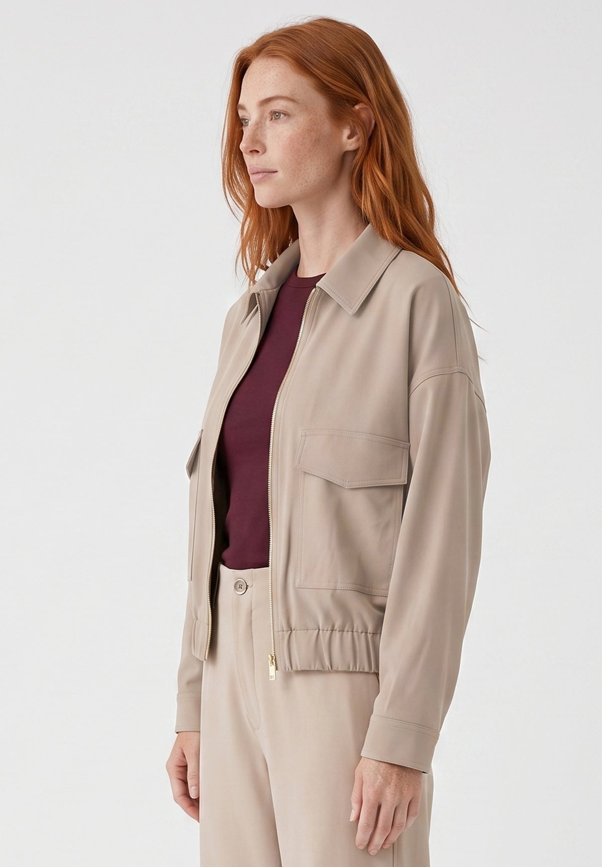 Jacke aus Bio-Baumwolle und ECOVERO™ Viskose