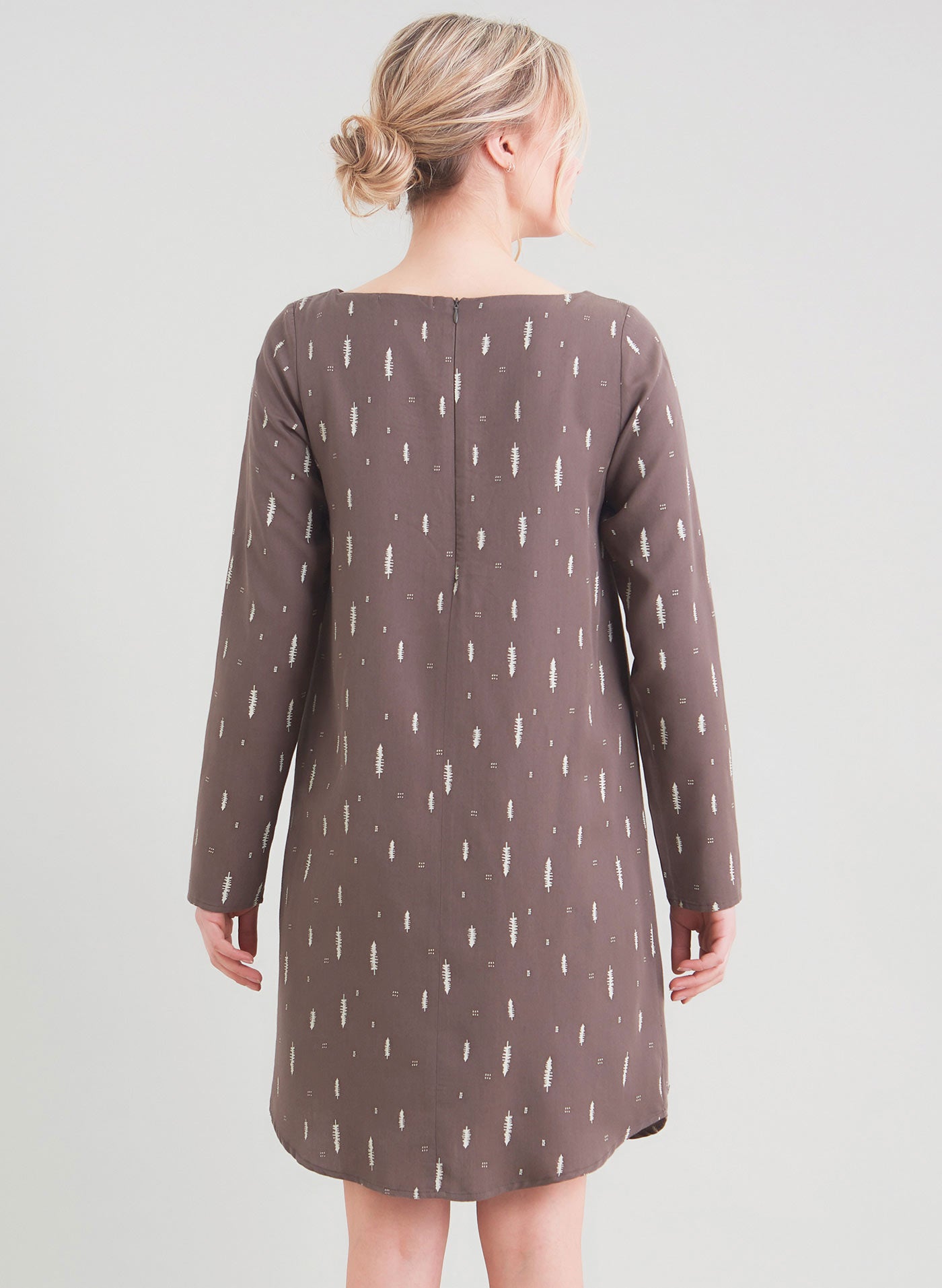 TENCEL™ Lyocell Druckkleid mit kontrastfarbenem All Over Print
