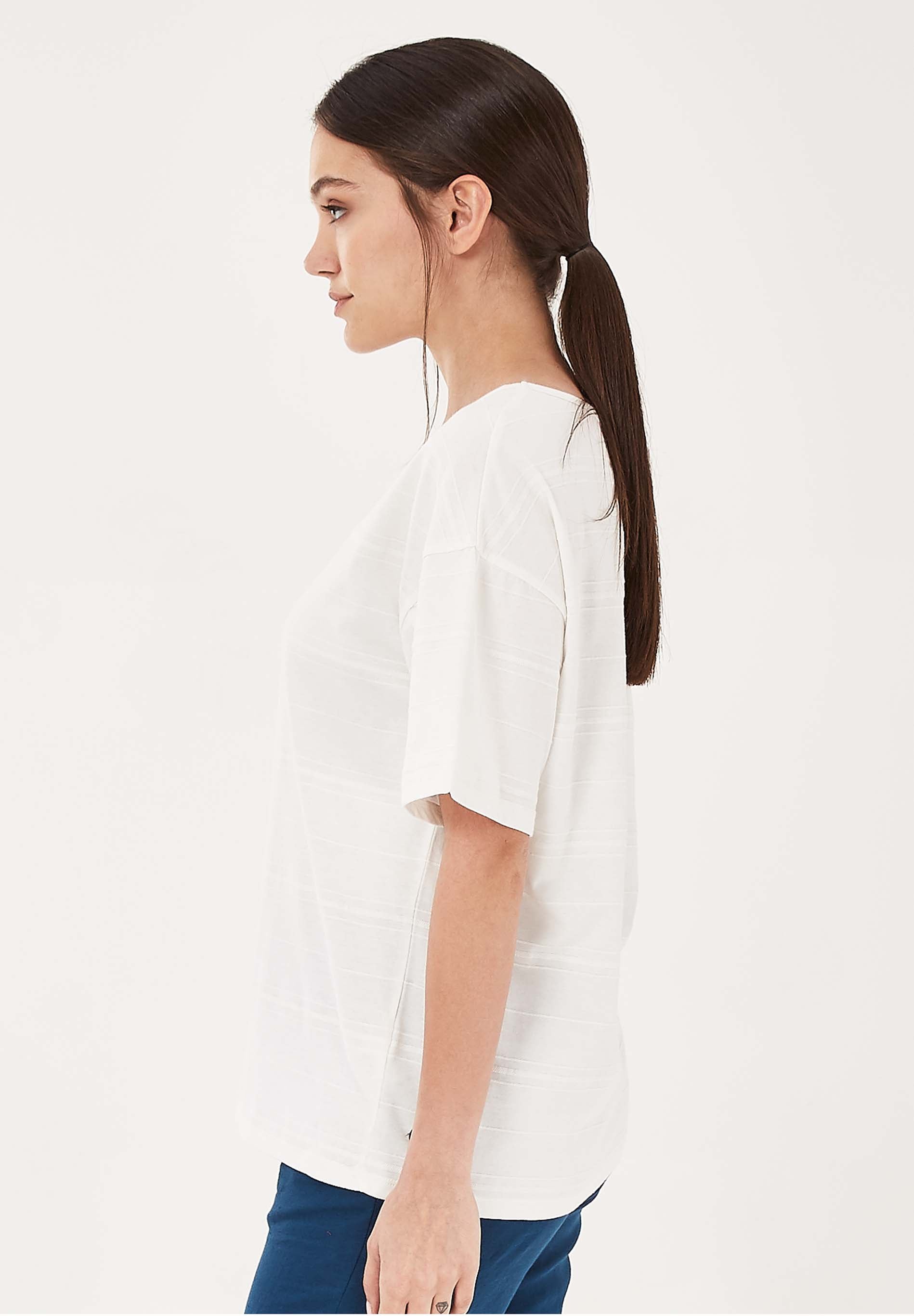 T-Shirt aus Bio-Baumwolle mit halblangen Ärmeln