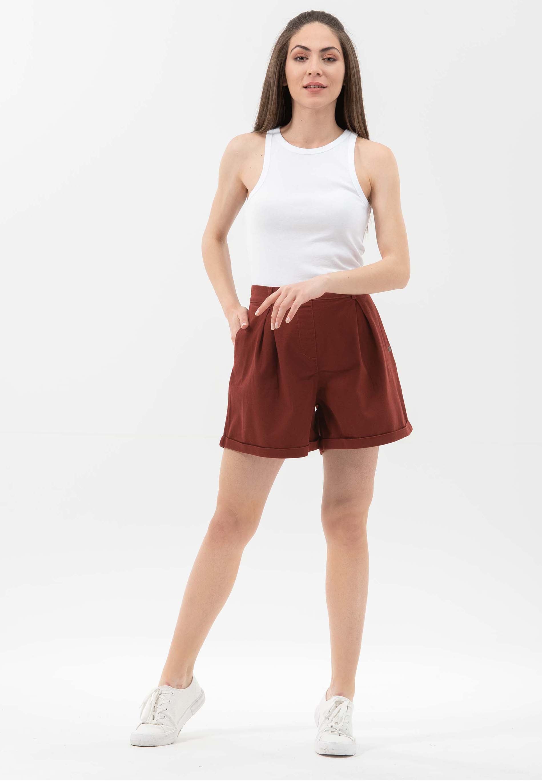 Shorts aus Bio-Baumwolle-Elasthan-Mix