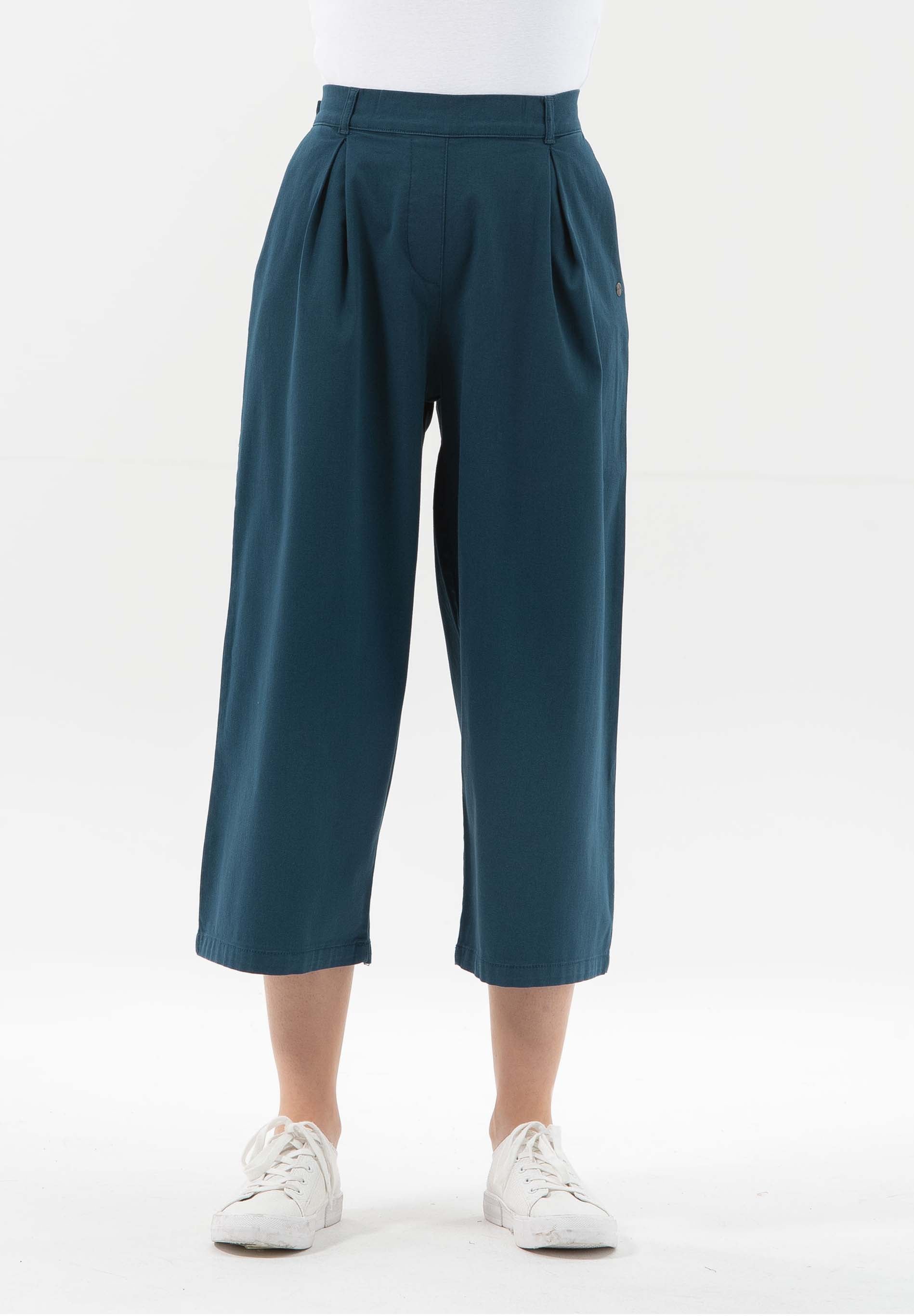 Hose aus Bio-Baumwolle-Elasthan-Mix in 7/8-Länge