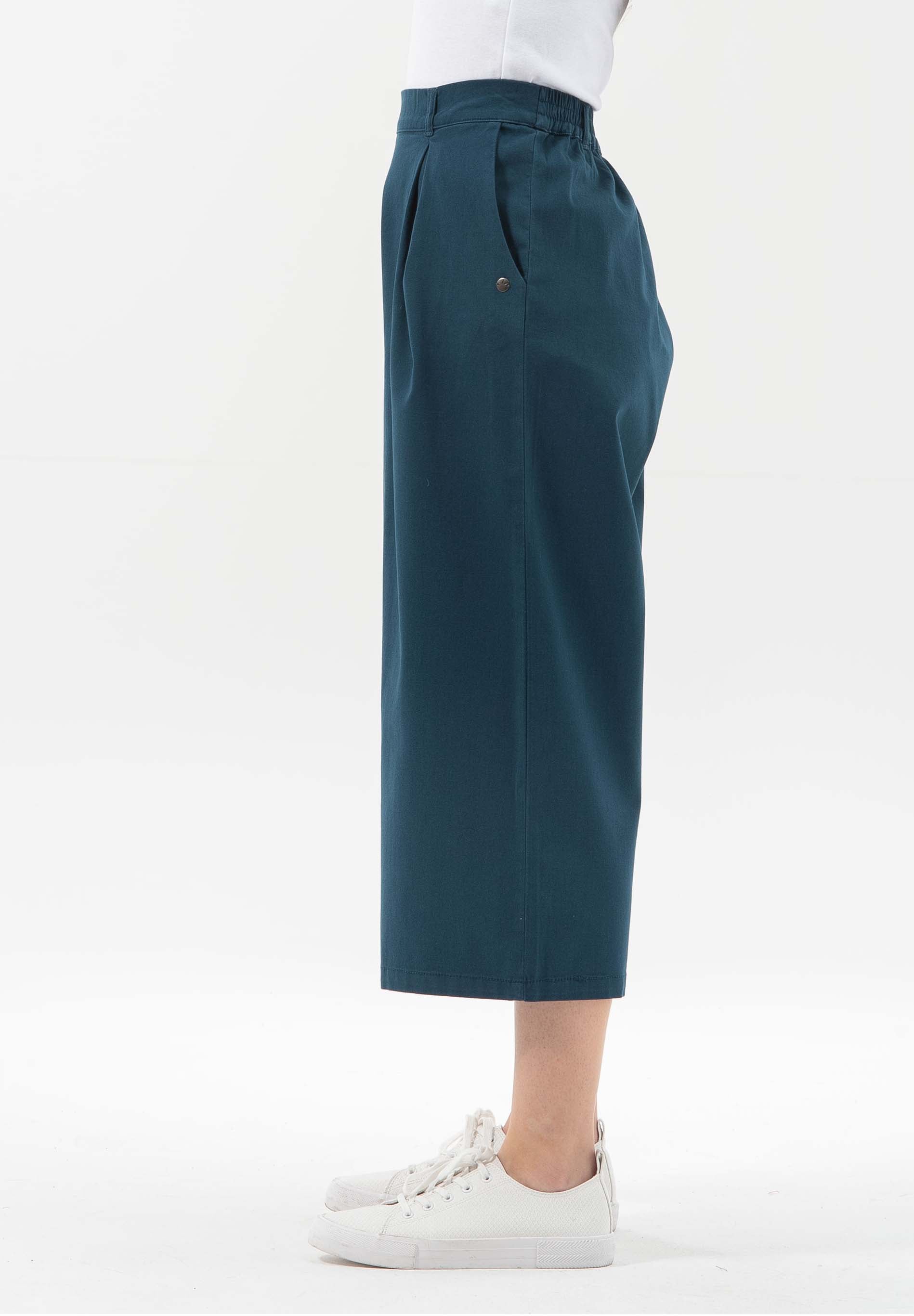 Hose aus Bio-Baumwolle-Elasthan-Mix in 7/8-Länge