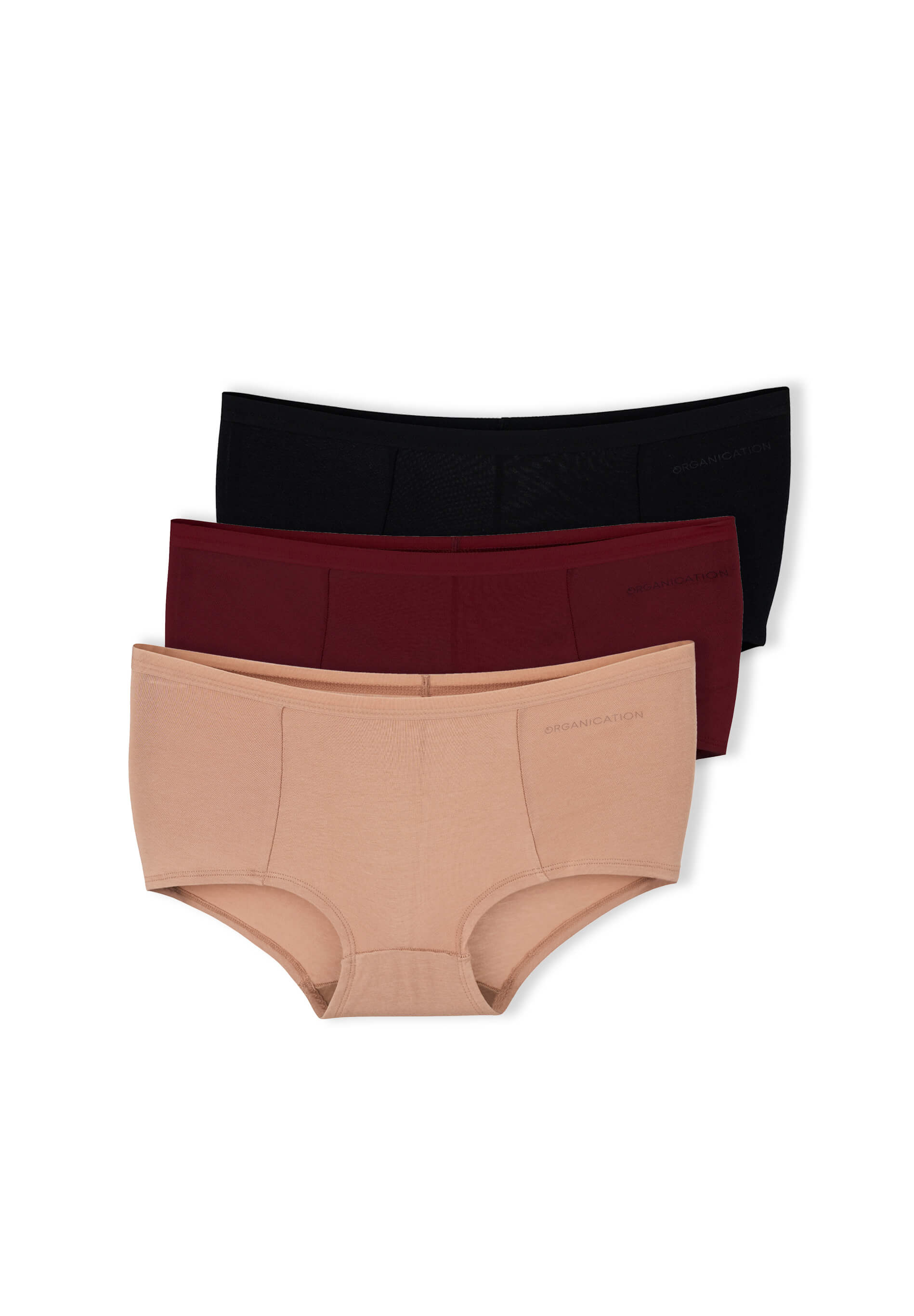 BLAIRE | Boyshorts Panty aus Bio-Baumwolle und TENCEL™ Modal-Mix im 3er-Pack