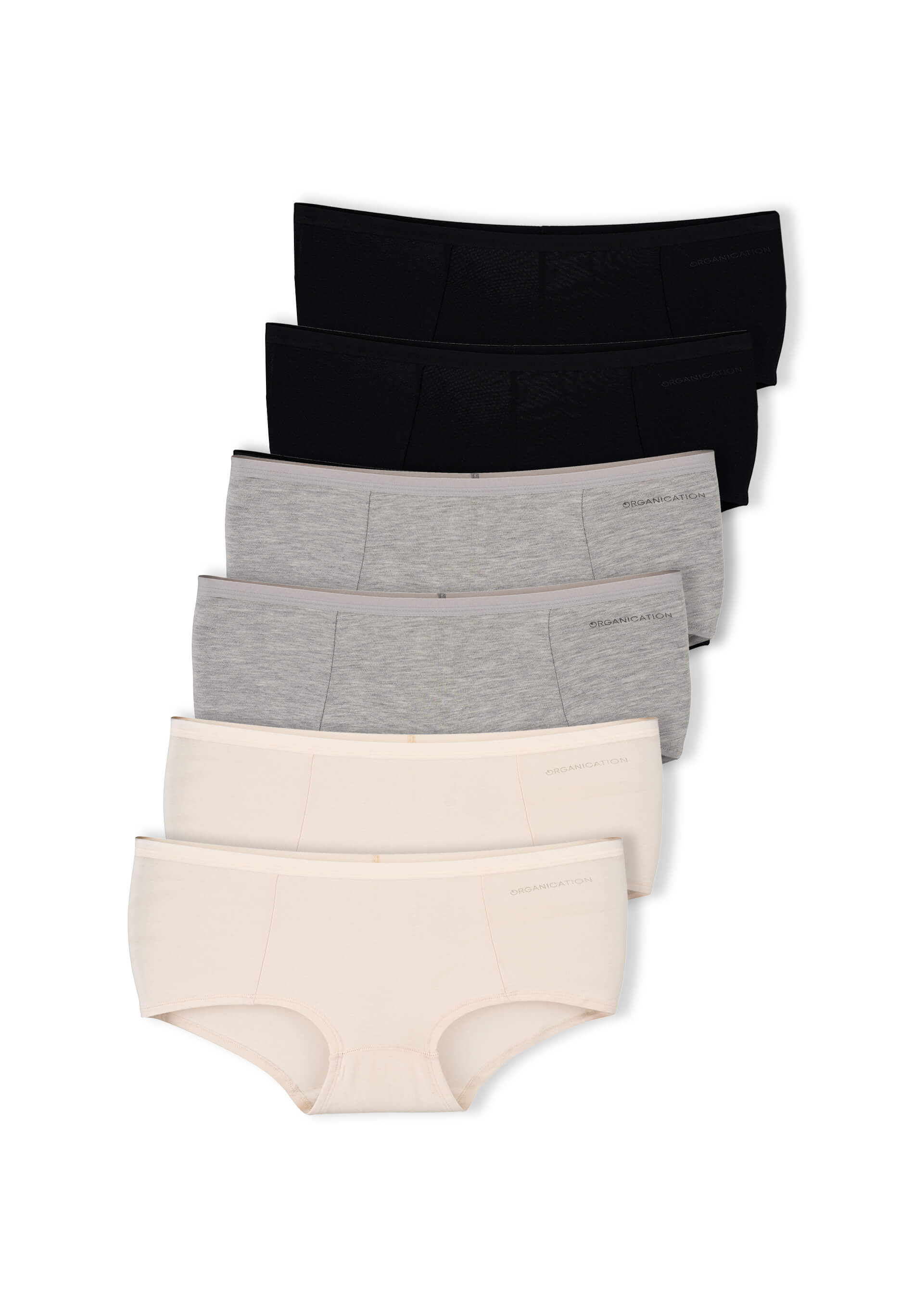 BLAIRE | Boyshorts Panty aus Bio-Baumwolle und TENCEL™ Modal-Mix im 6er-Pack