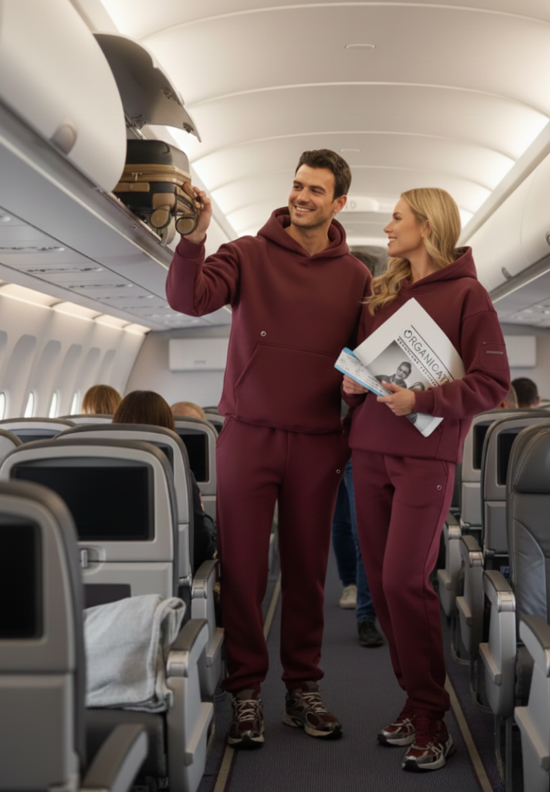 HARVINN | Essentials Travel Unisex Hoodie aus Bio-Baumwolle und recyceltem Polyester