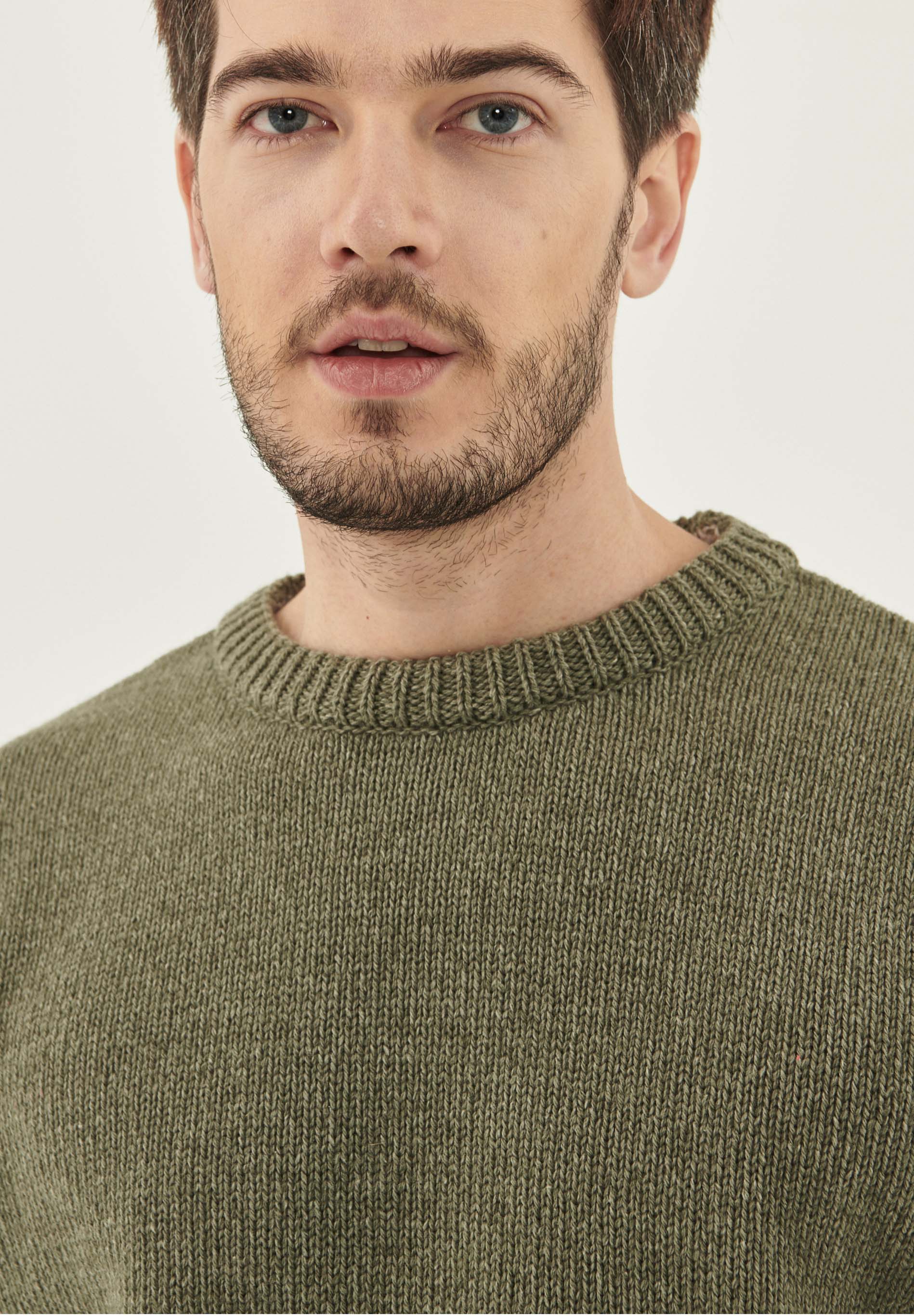 Pullover aus Bio-Merinowolle und Bio-Baumwolle