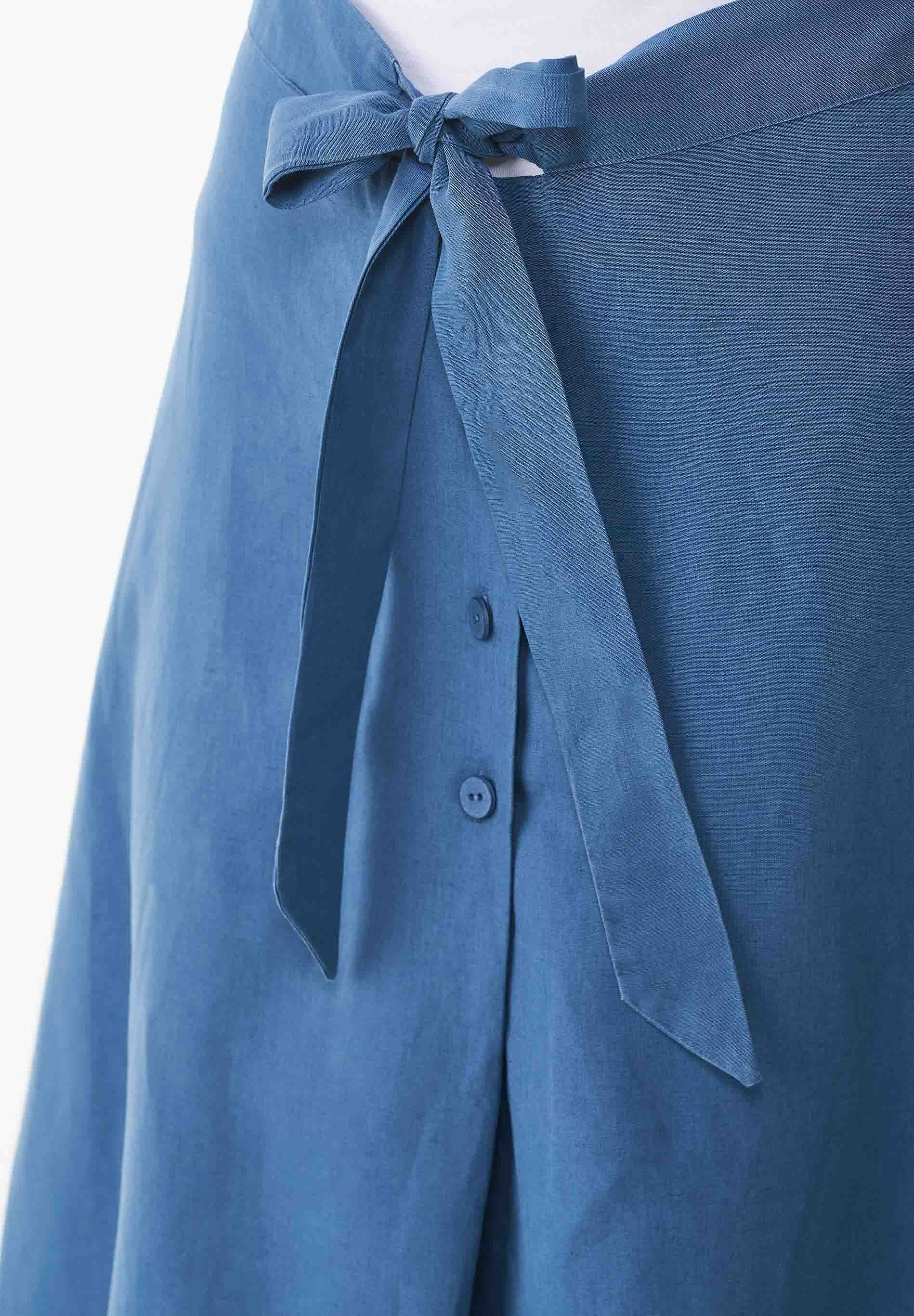 Rock aus TENCEL™ Lyocell und Leinen