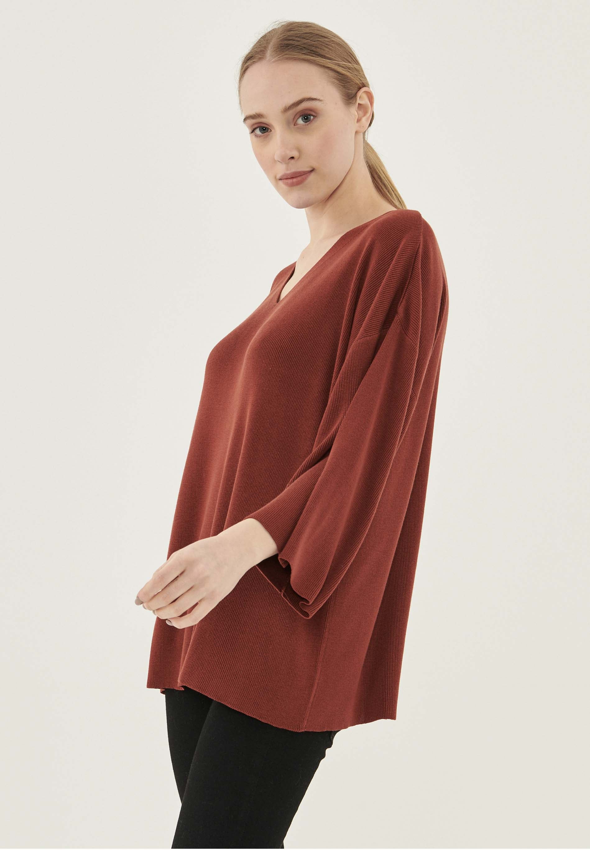 3/4 Arm Pullover aus TENCEL™ Lyocell