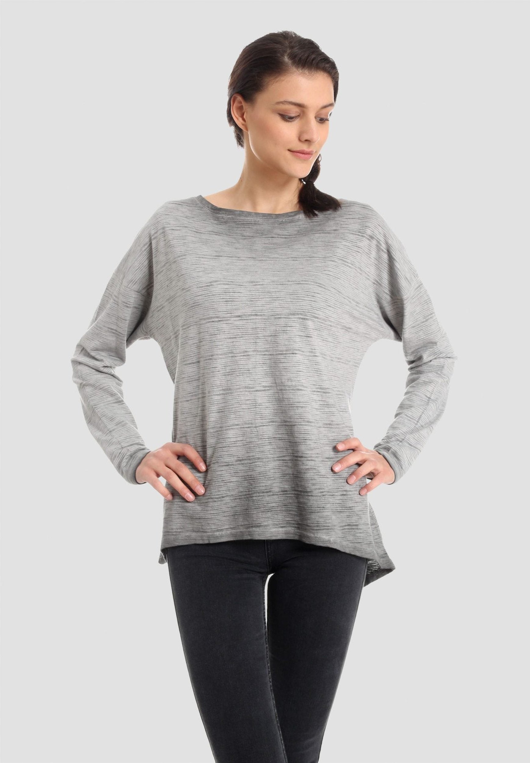 Garment Dyed Langarmshirt aus Bio-Baumwolle