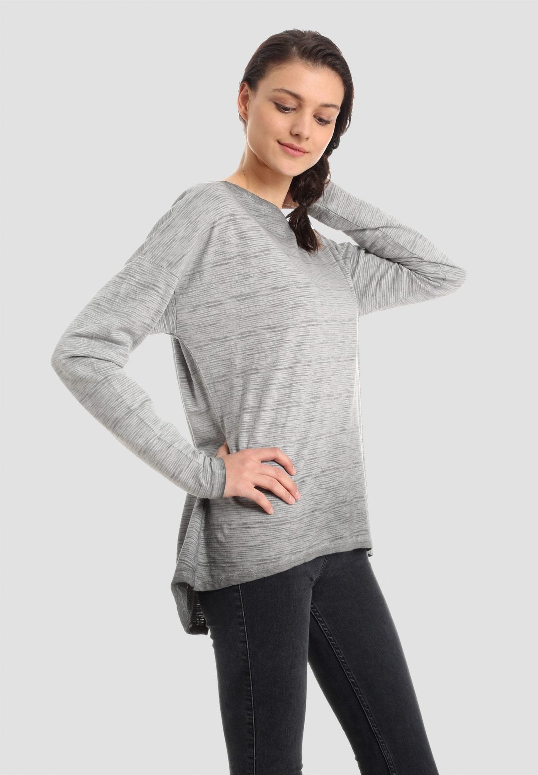 Garment Dyed Langarmshirt aus Bio-Baumwolle