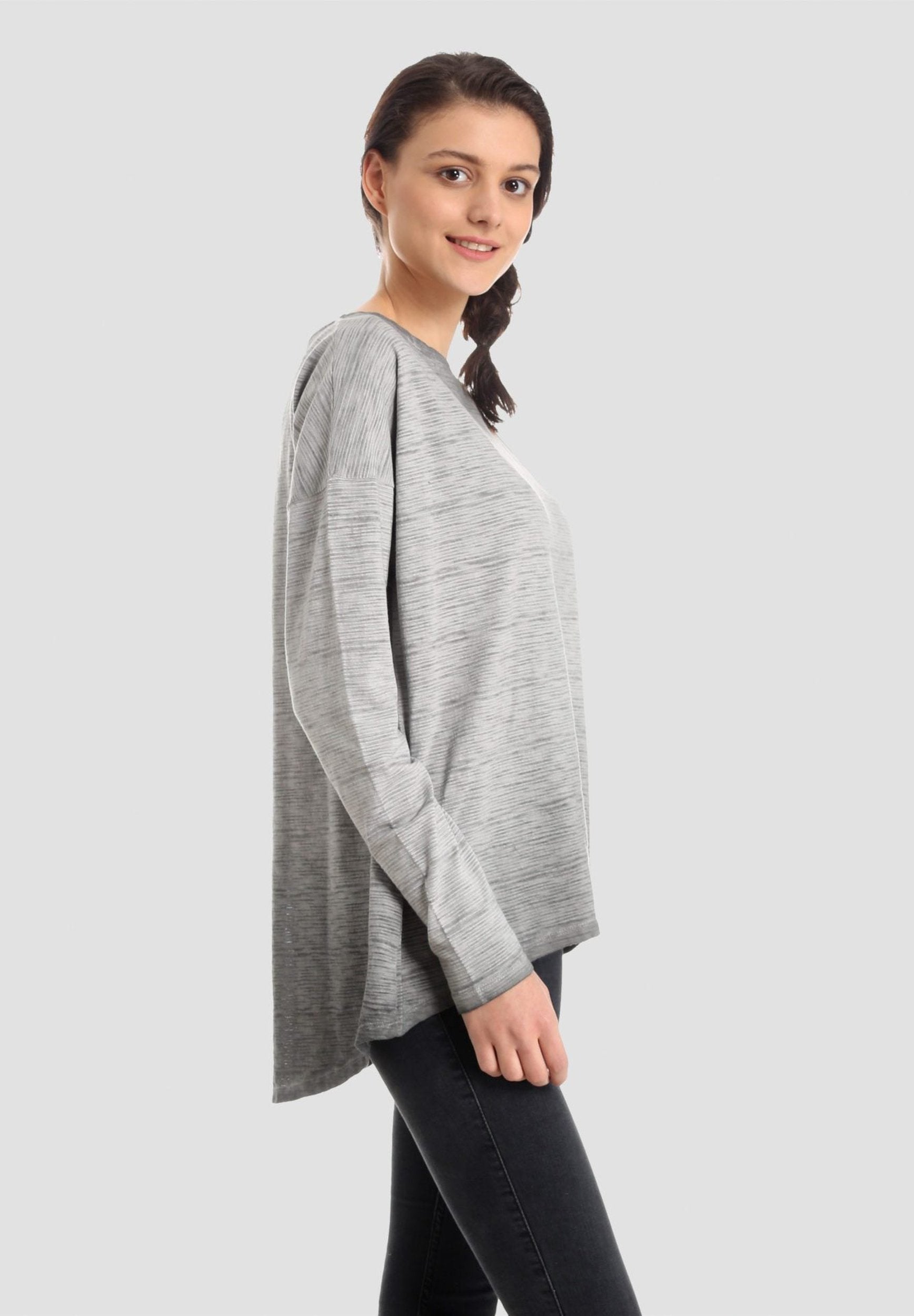 Garment Dyed Langarmshirt aus Bio-Baumwolle