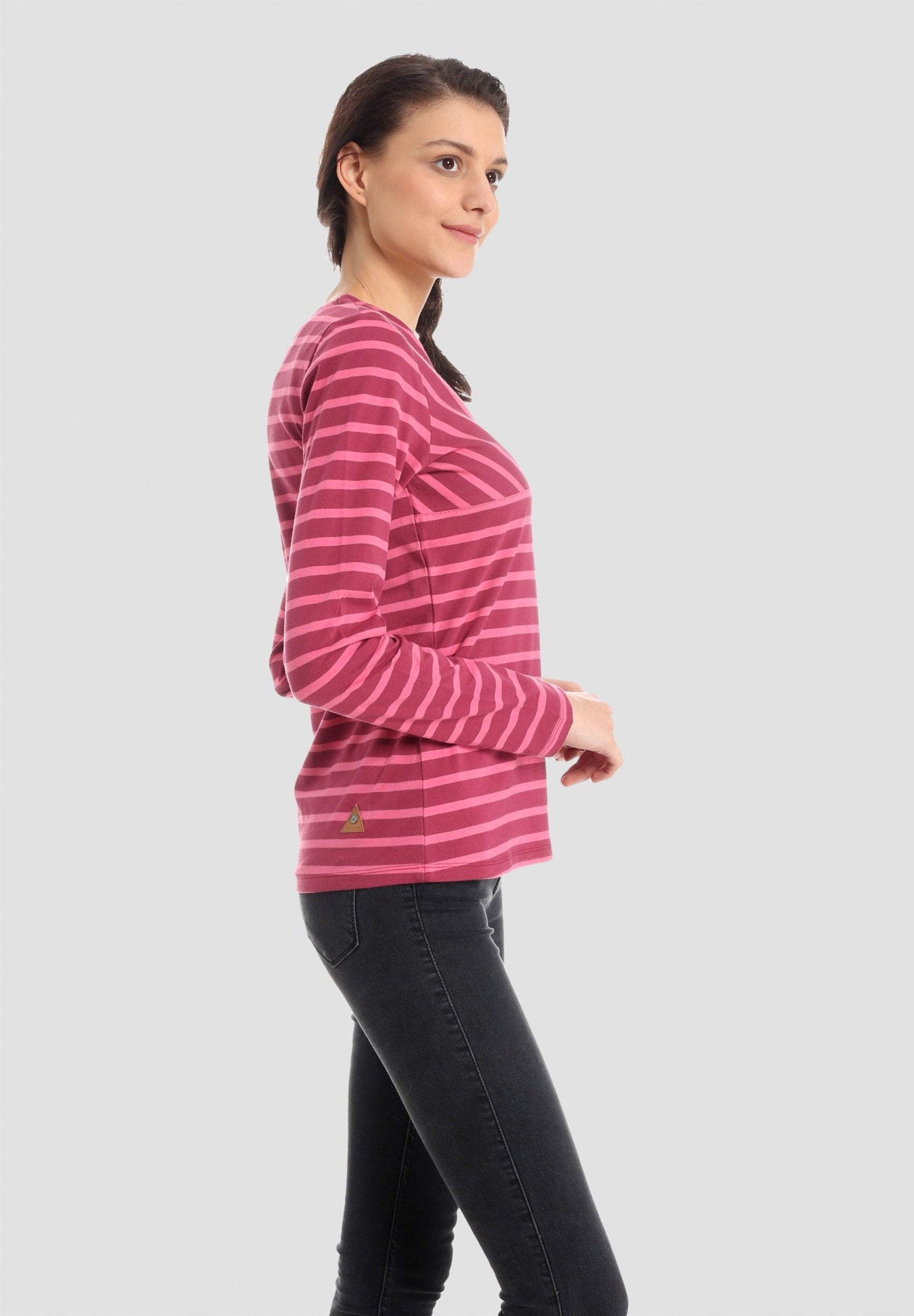 Ringel Langarmshirt aus Bio-Baumwolle