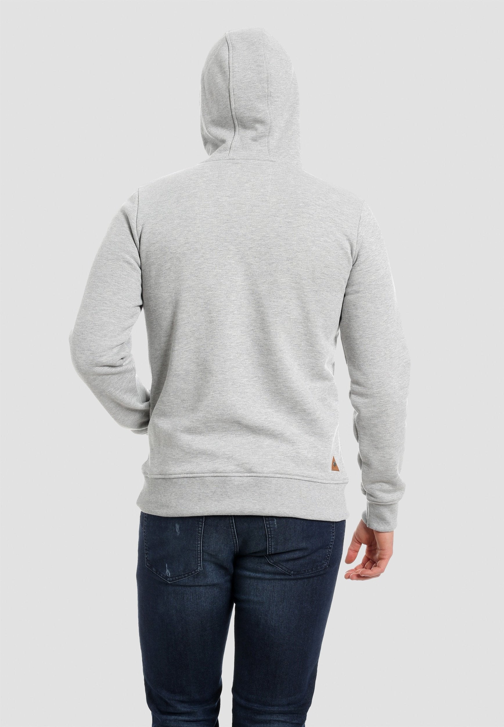 Herren Raglan Stepp Hoodie aus Bio-Baumwolle mit Kängurutasche
