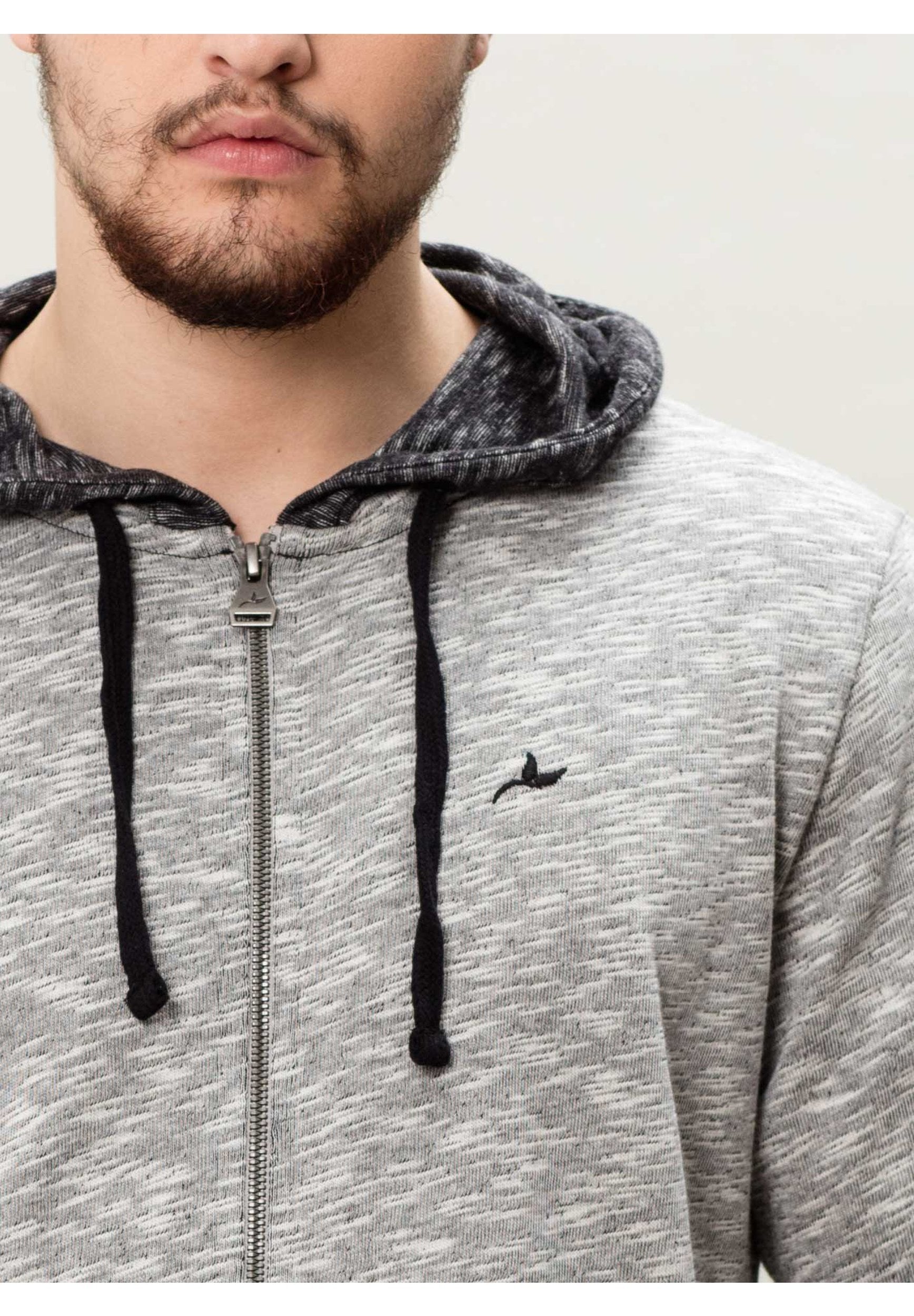 Sweatjacke aus Bio-Baumwolle mit Kapuze