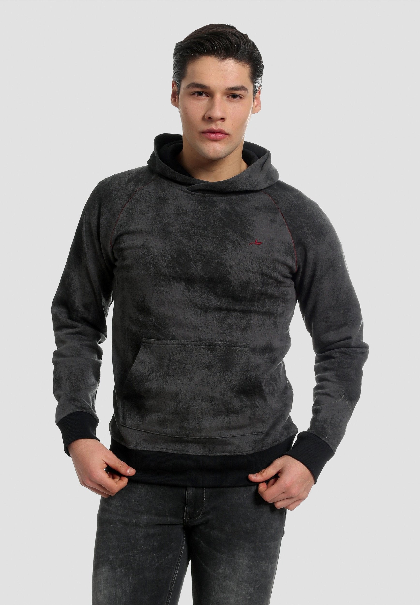 Hoodie aus Bio-Baumwolle mit Raglanärmeln