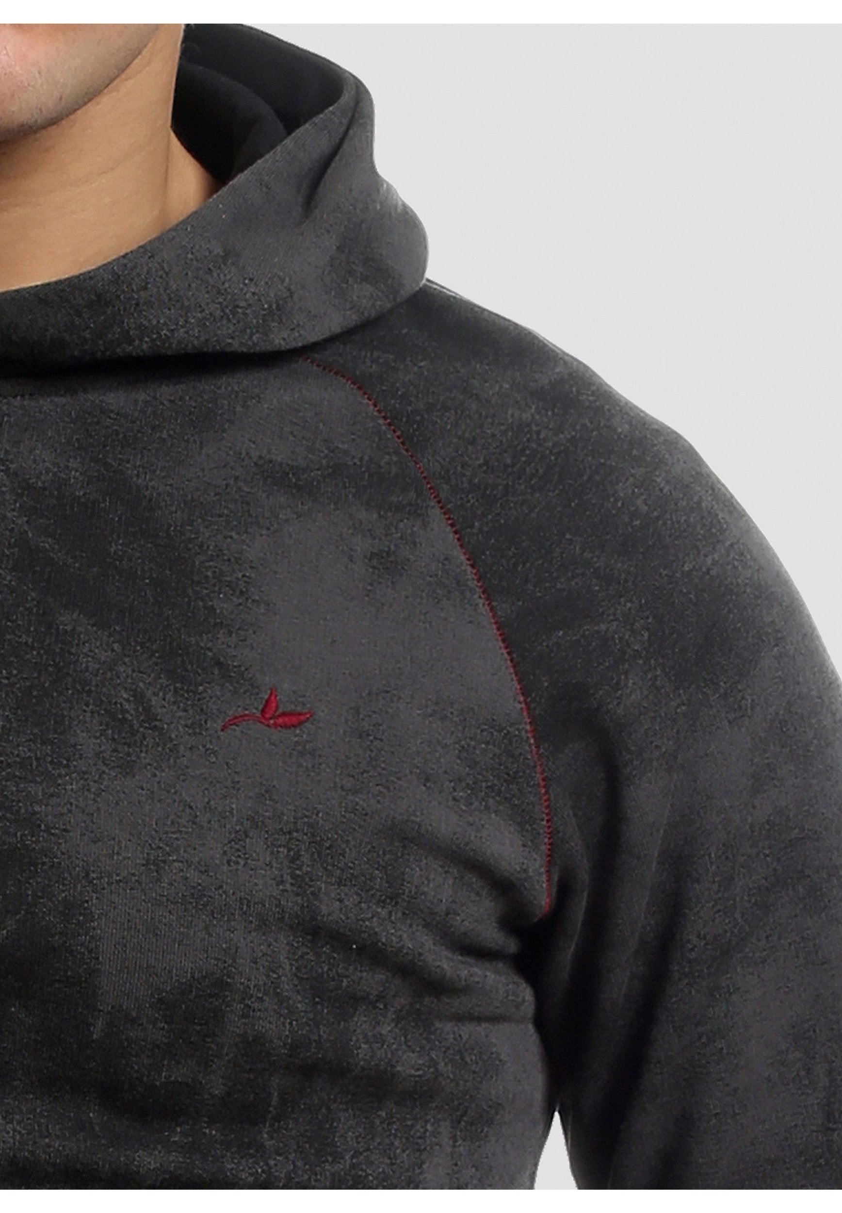 Hoodie aus Bio-Baumwolle mit Raglanärmeln