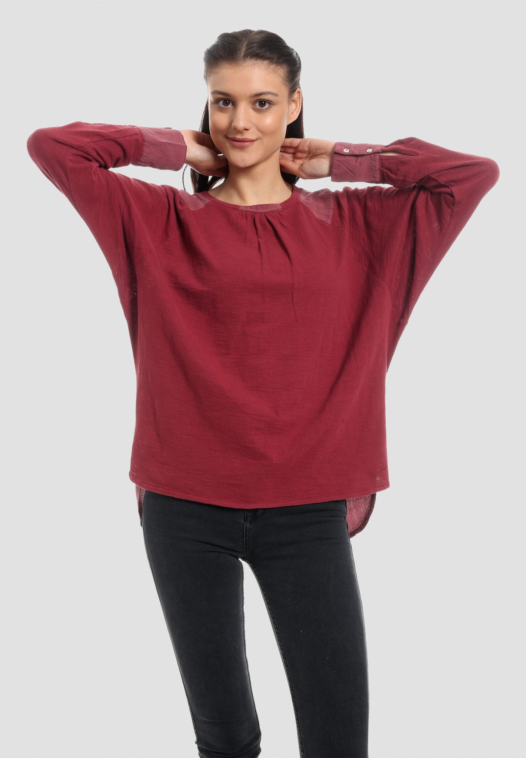 Garment Dyed Langarmshirt aus Bio-Baumwolle & TENCEL™ Lyocell