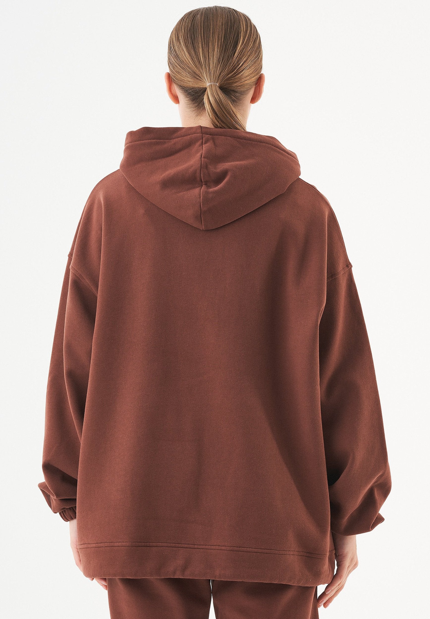 ESSENTIALS-HANDE- Soft Touch Oversize Hoodie aus Bio-Baumwolle