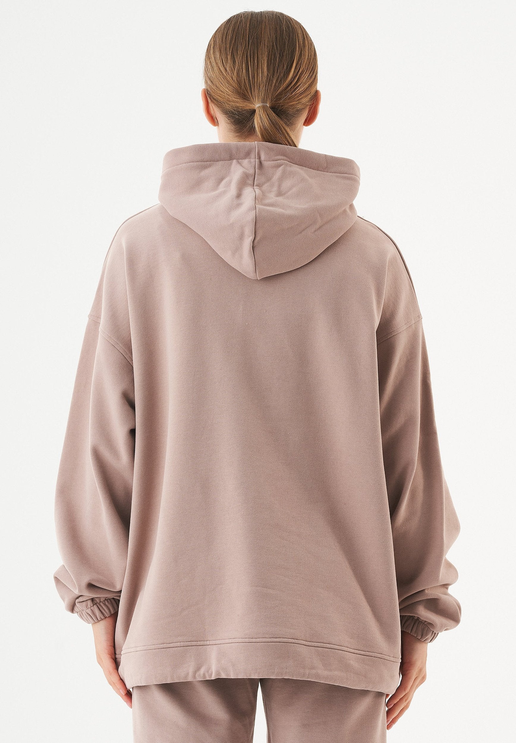 ESSENTIALS-HANDE- Soft Touch Oversize Hoodie aus Bio-Baumwolle
