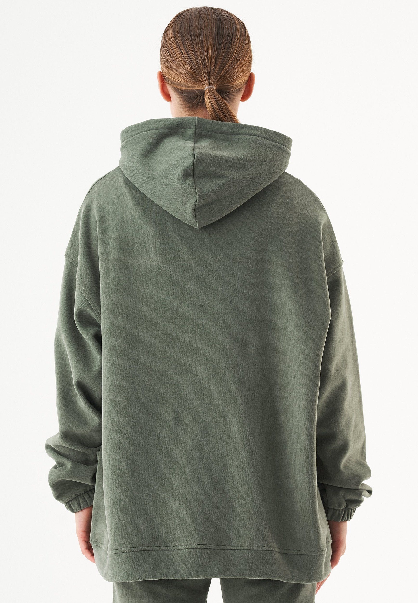 ESSENTIALS-HANDE- Soft Touch Oversize Hoodie aus Bio-Baumwolle