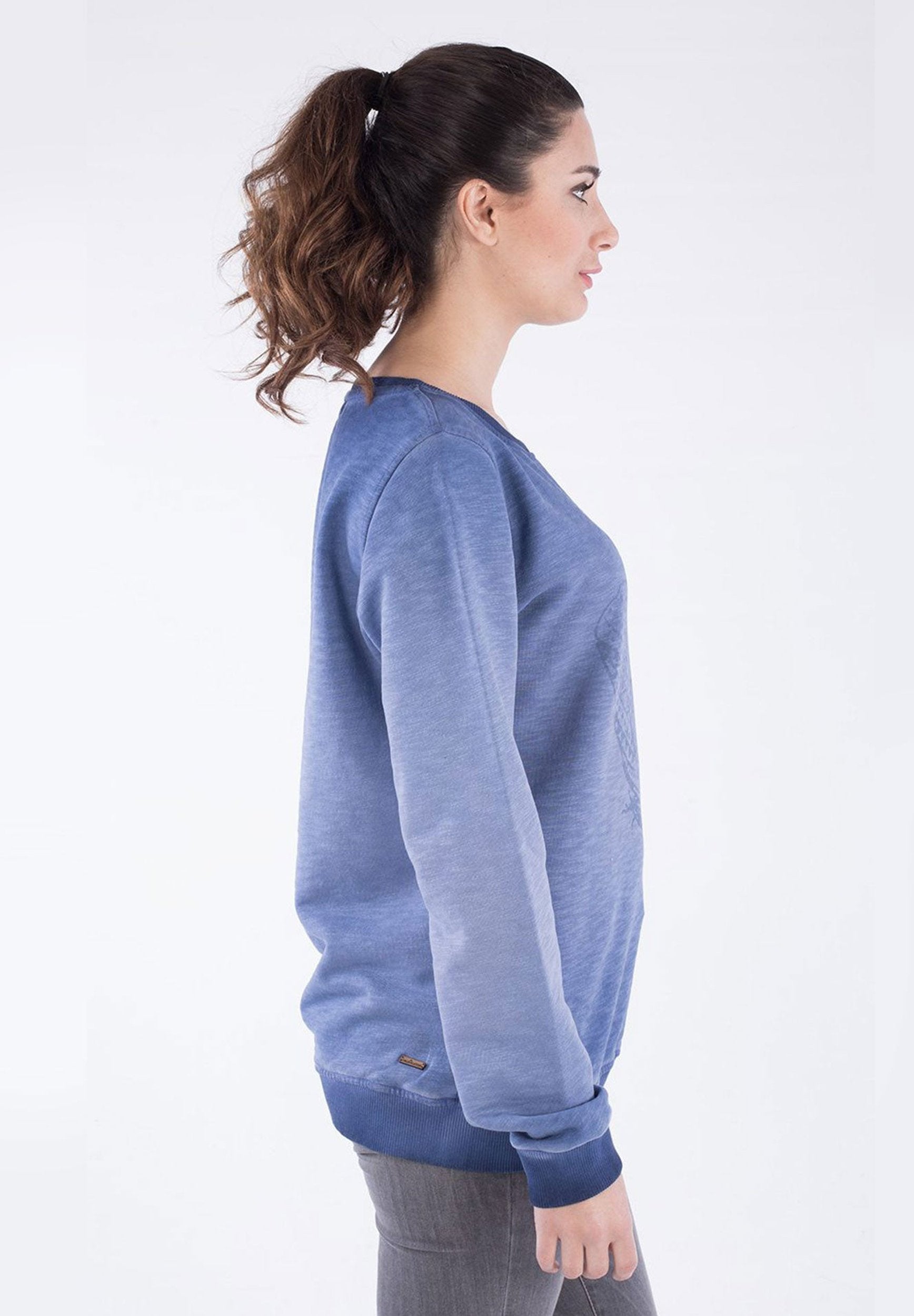 Sweatshirt aus Bio-Baumwolle in Cold Pigment Dye