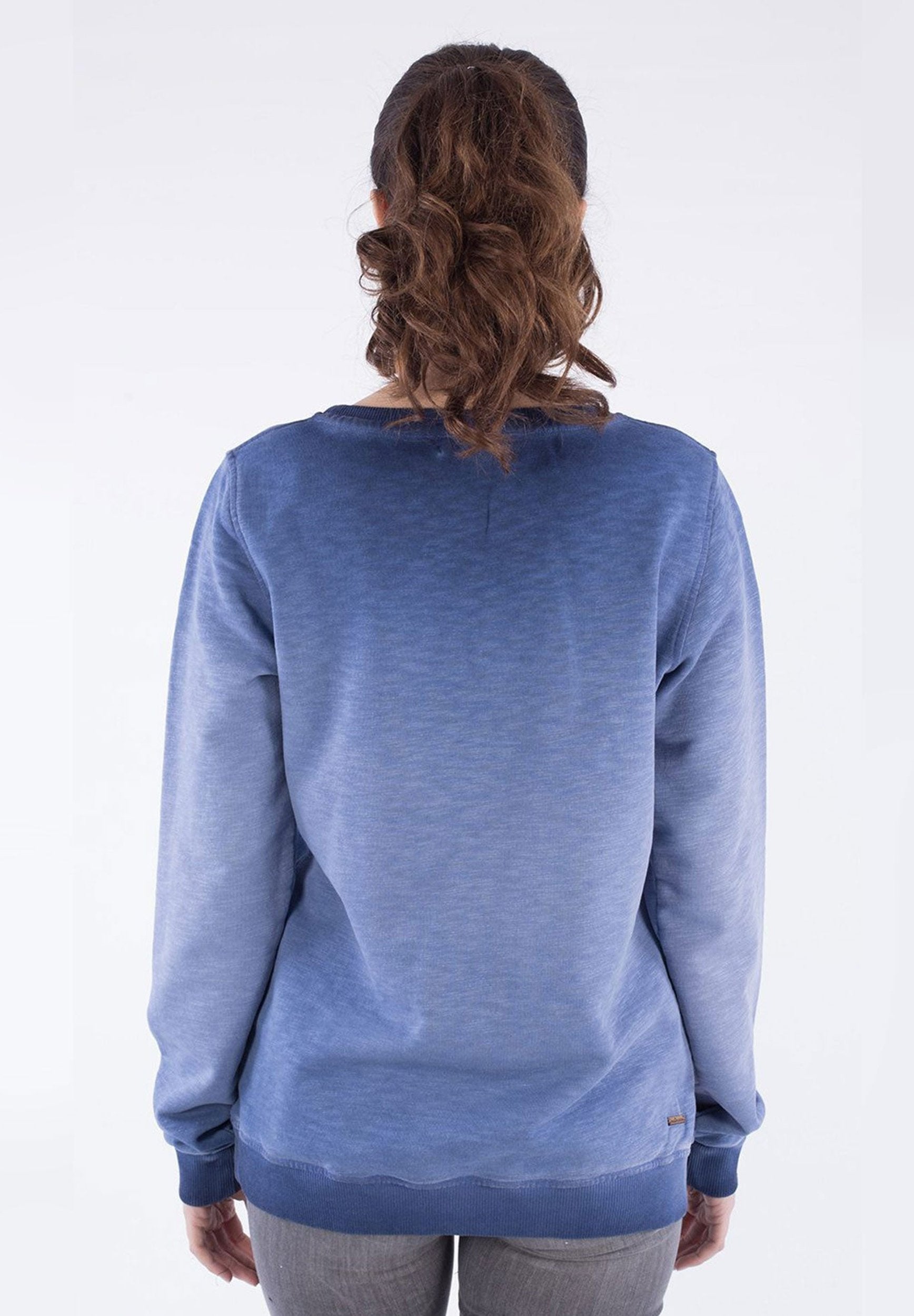 Sweatshirt aus Bio-Baumwolle in Cold Pigment Dye