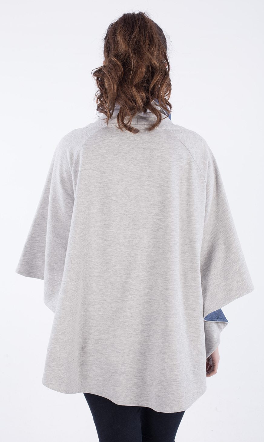 Poncho aus Bio-Baumwolle