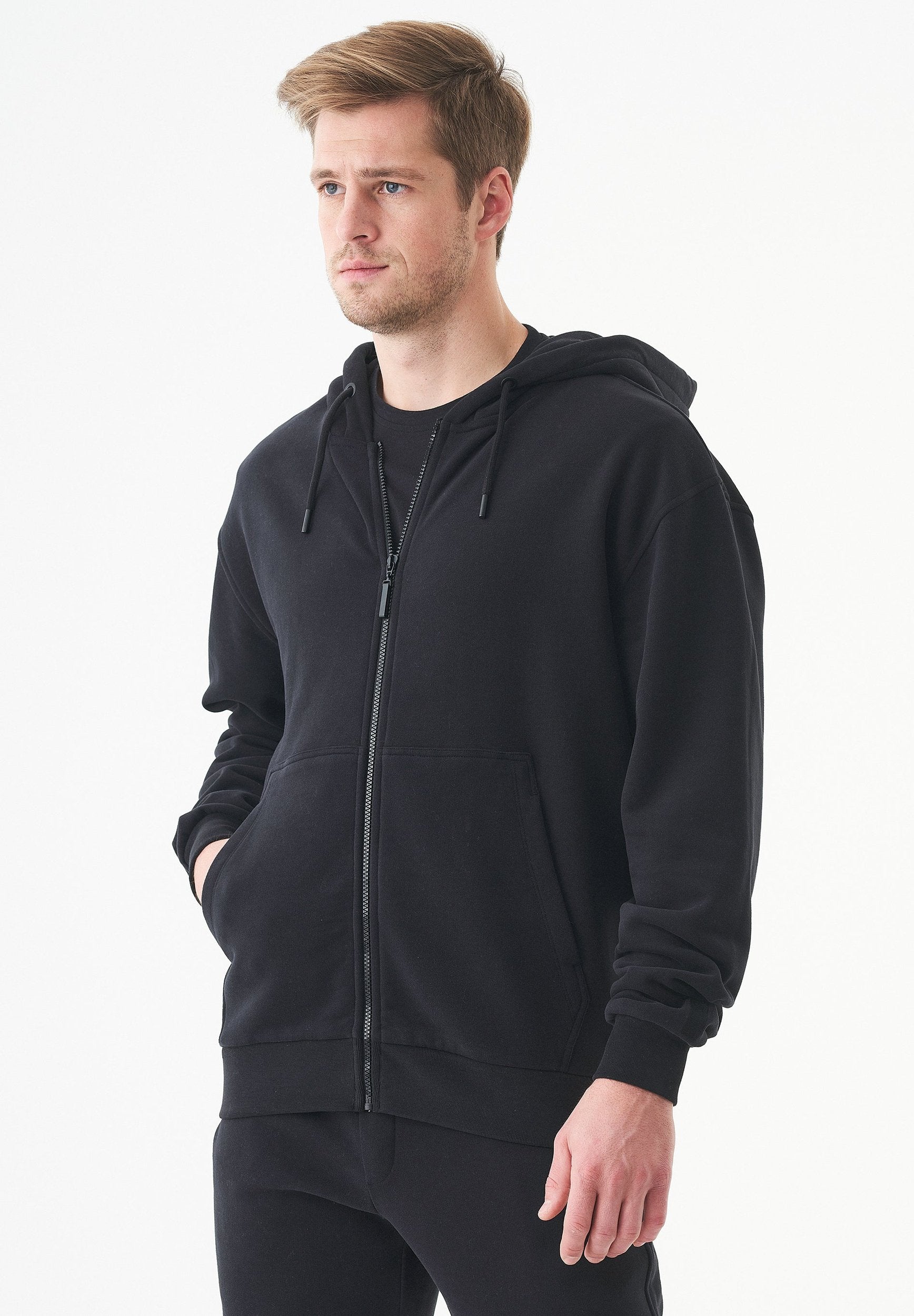 JUNDA Unisex Soft Touch Sweatjacke aus Bio-Baumwolle