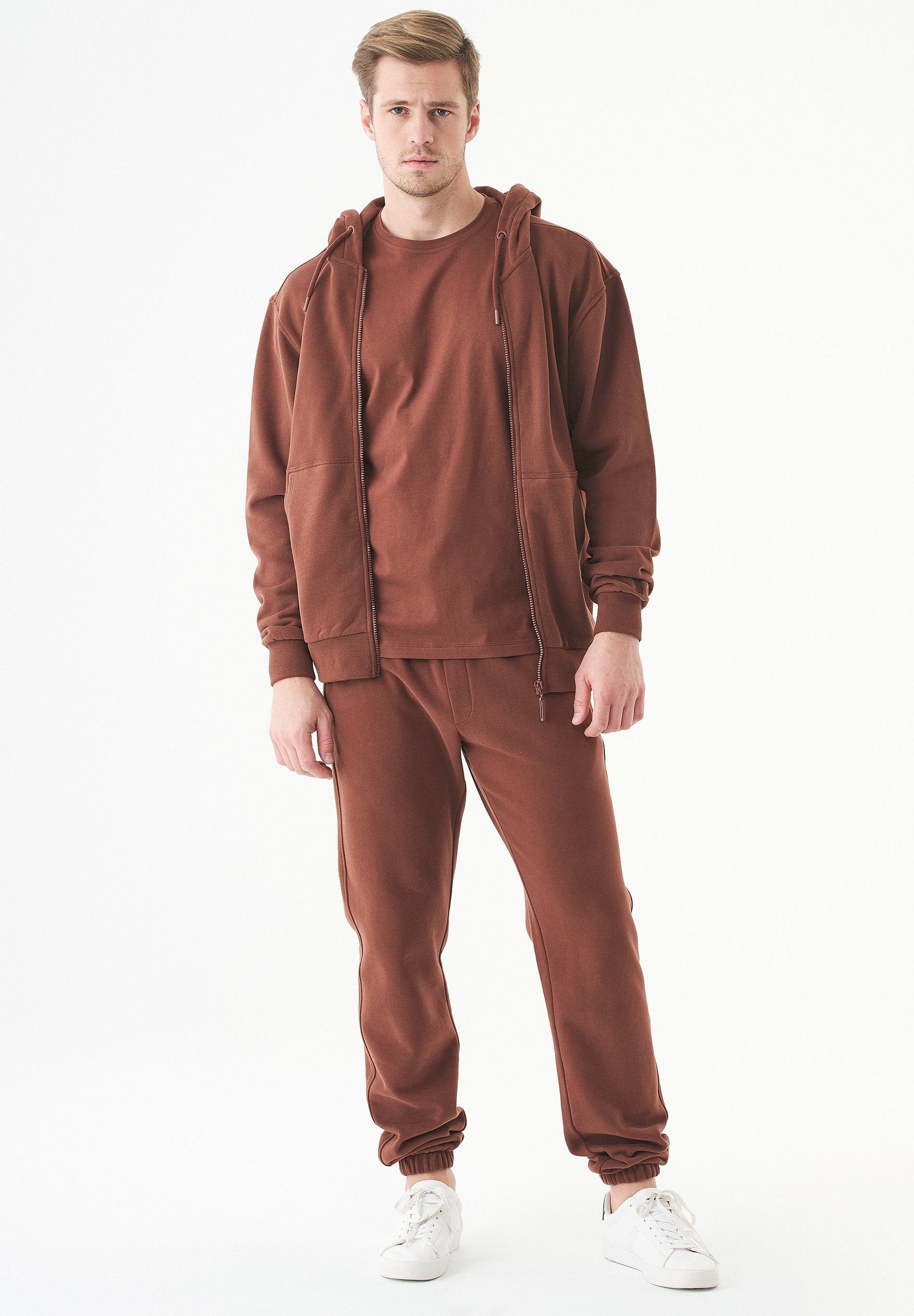 ESSENTIALS-PARS- Soft Touch Sweathose aus Bio-Baumwolle