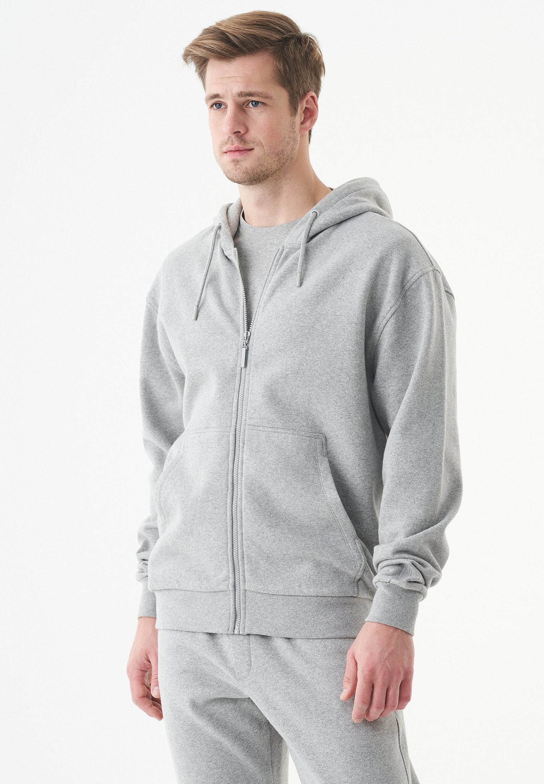 JUNDA Unisex Soft Touch Sweatjacke aus Bio-Baumwolle