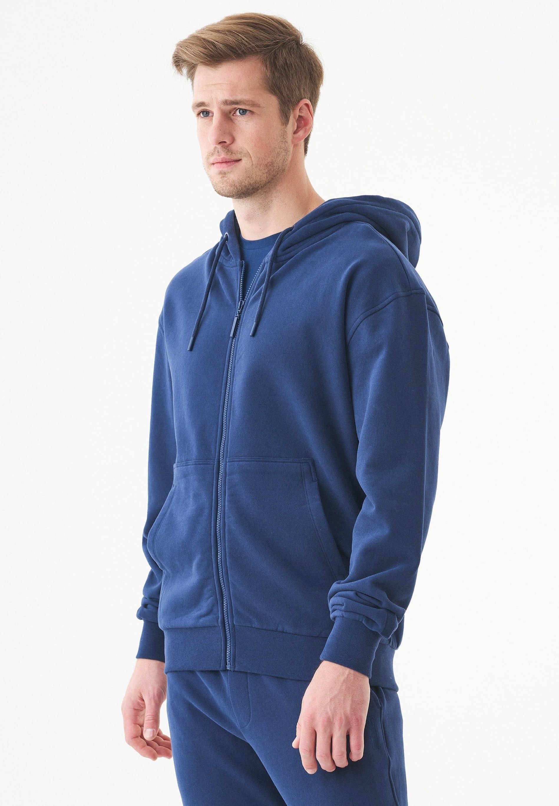 JUNDA Unisex Soft Touch Sweatjacke aus Bio-Baumwolle