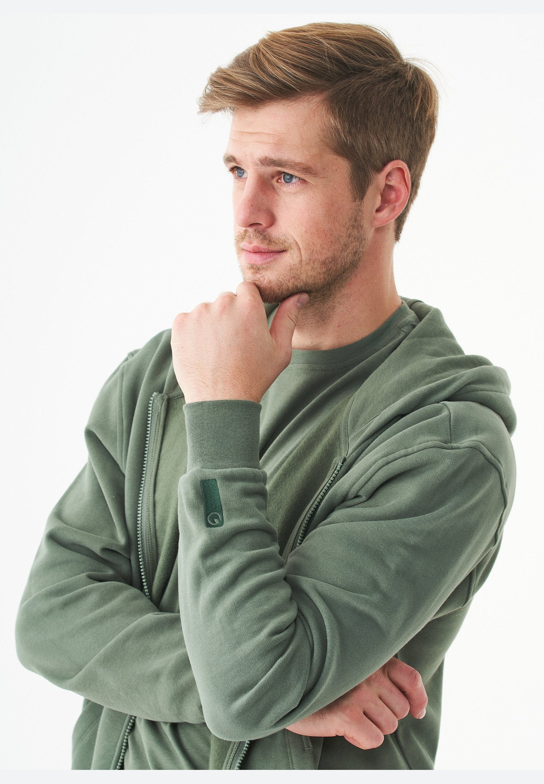 JUNDA Unisex Soft Touch Sweatjacke aus Bio-Baumwolle