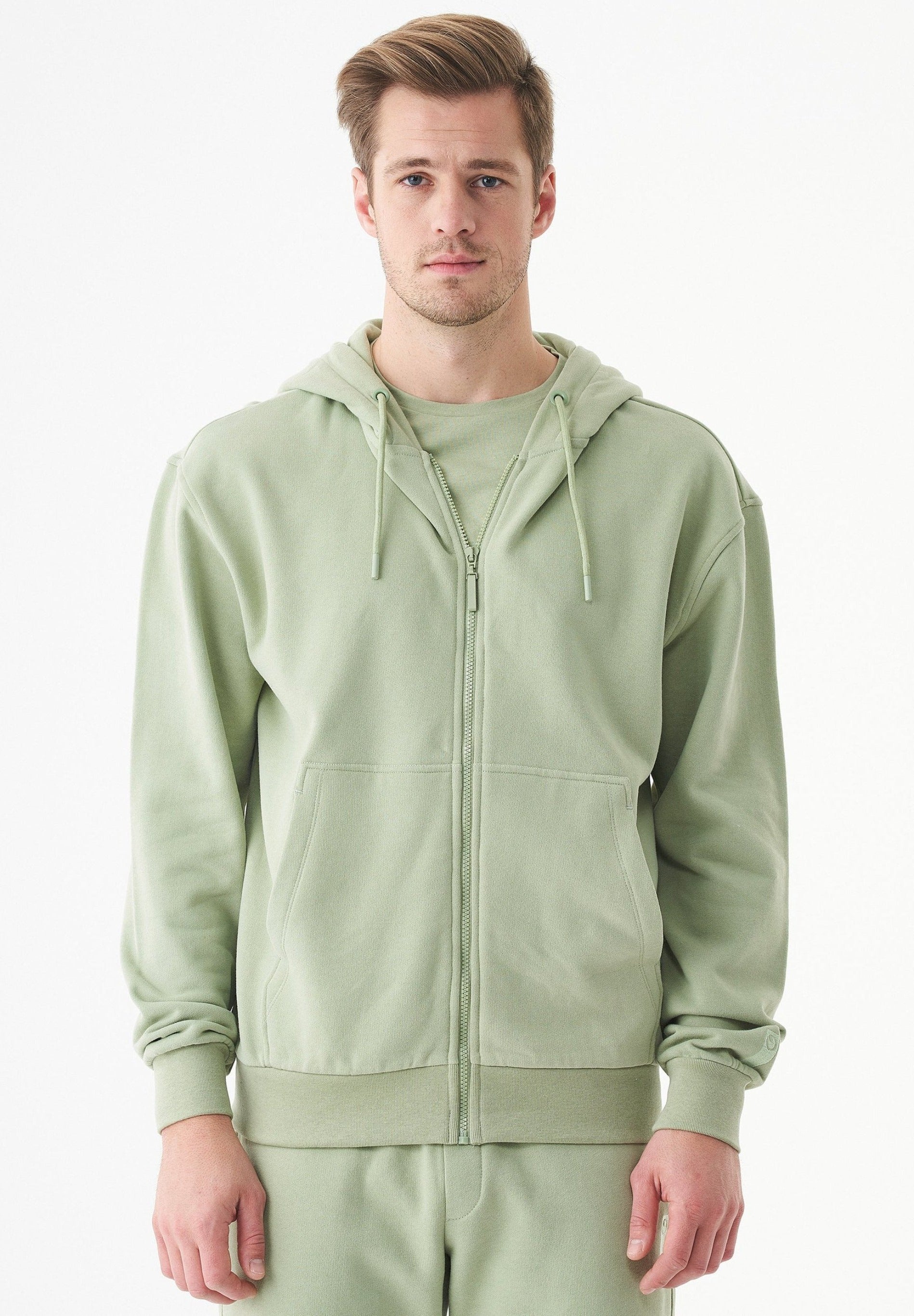 JUNDA Unisex Soft Touch Sweatjacke aus Bio-Baumwolle