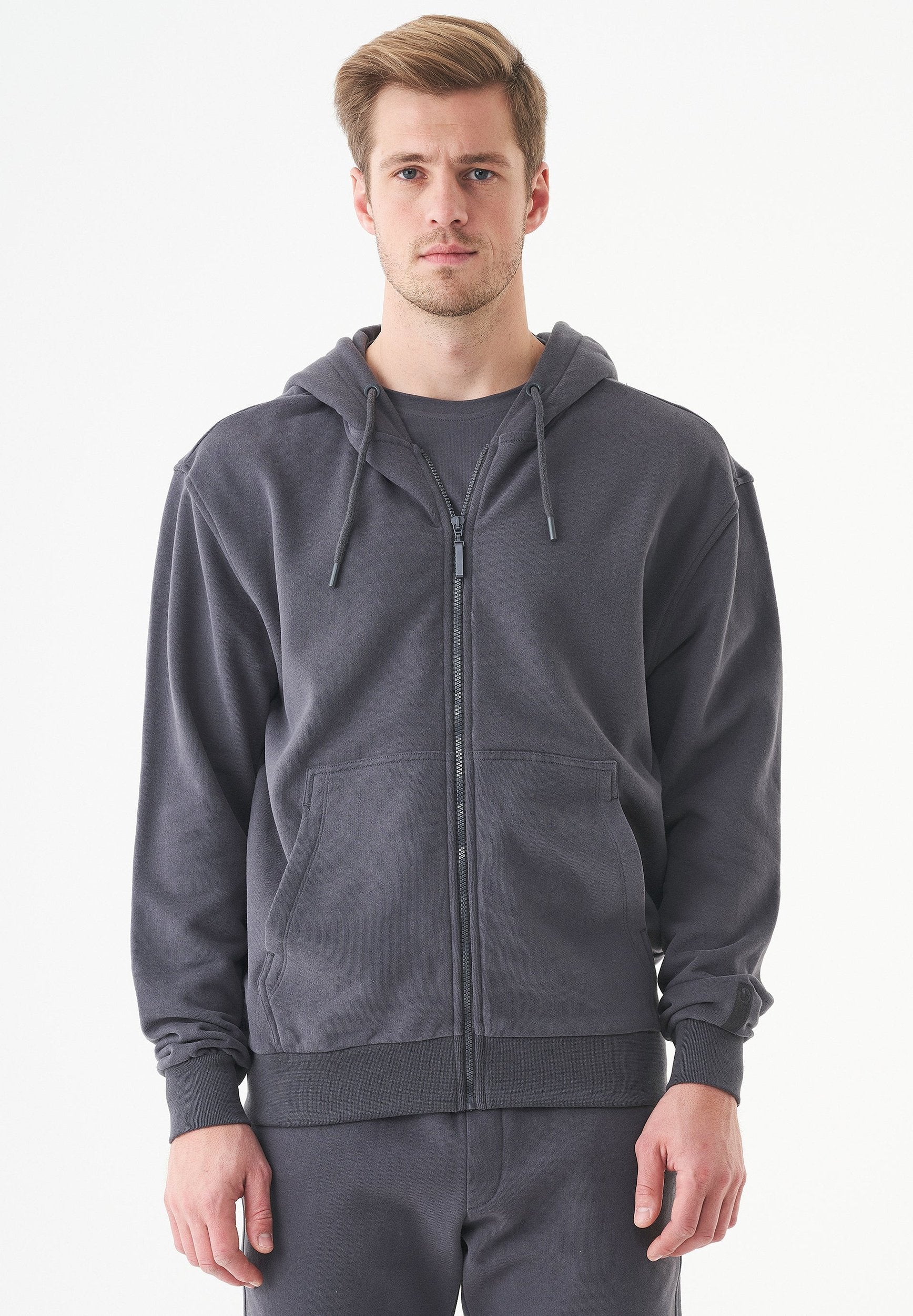 JUNDA Unisex Soft Touch Sweatjacke aus Bio-Baumwolle