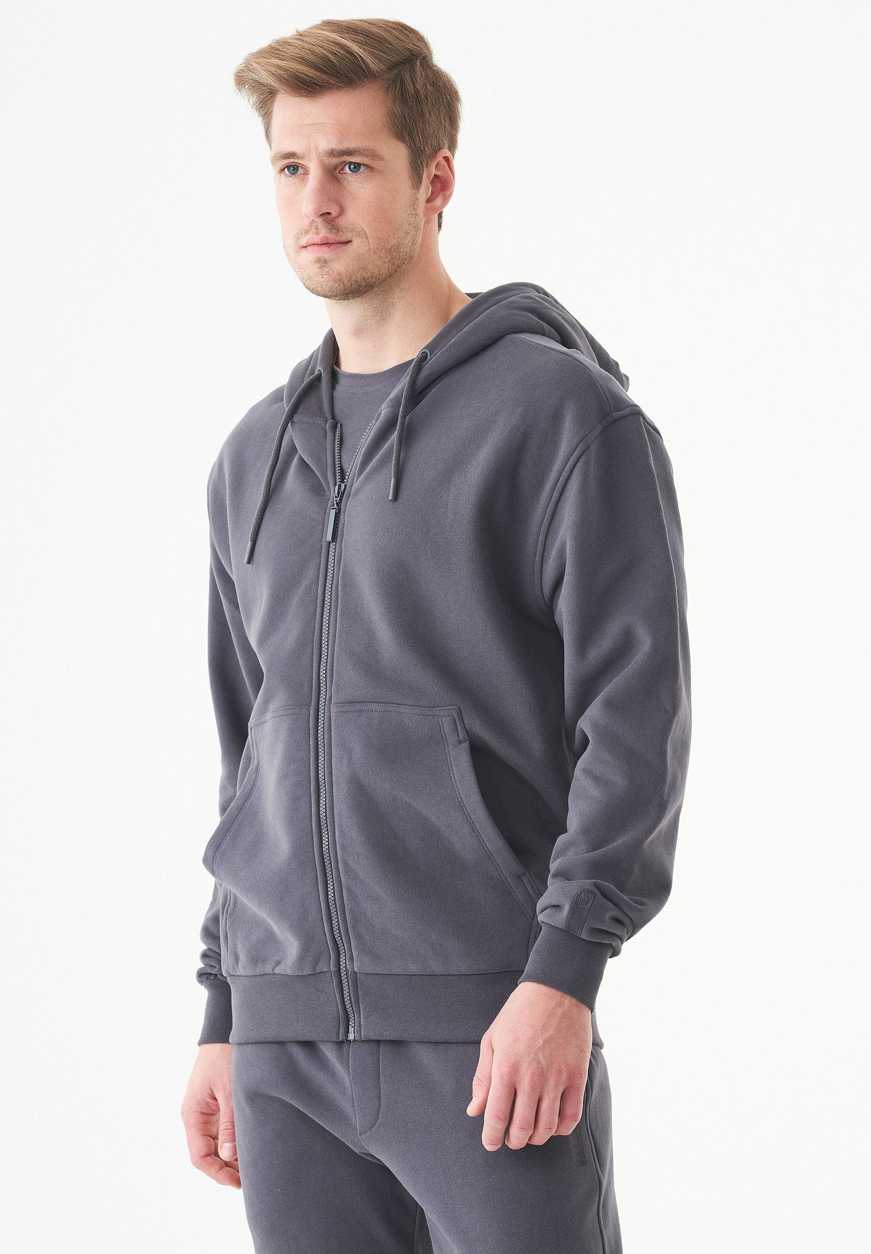 JUNDA Unisex Soft Touch Sweatjacke aus Bio-Baumwolle