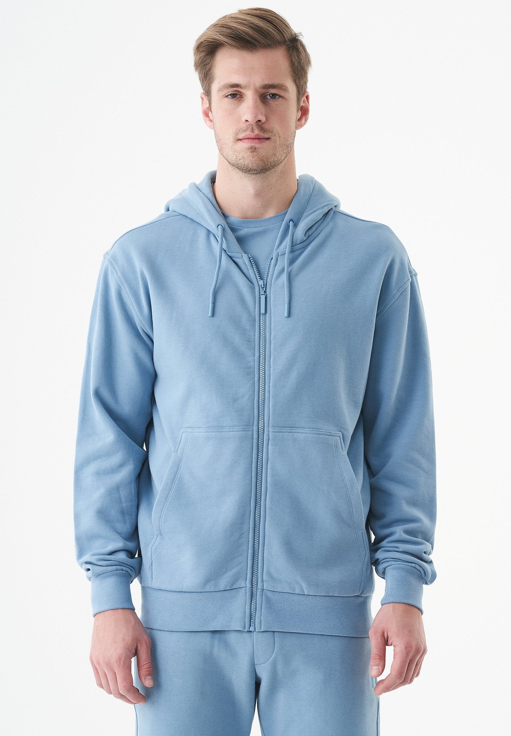 JUNDA Unisex Soft Touch Sweatjacke aus Bio-Baumwolle