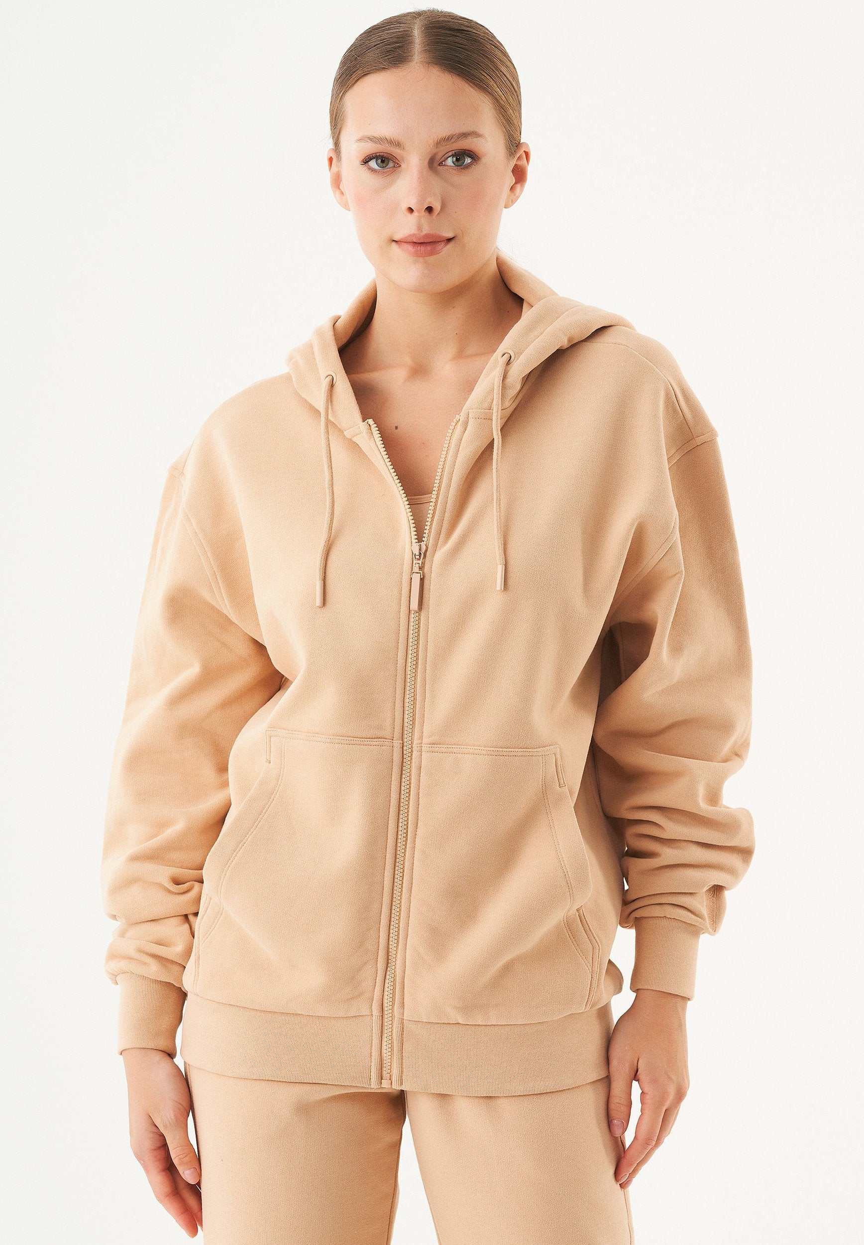 JUNDA Unisex Soft Touch Sweatjacke aus Bio-Baumwolle