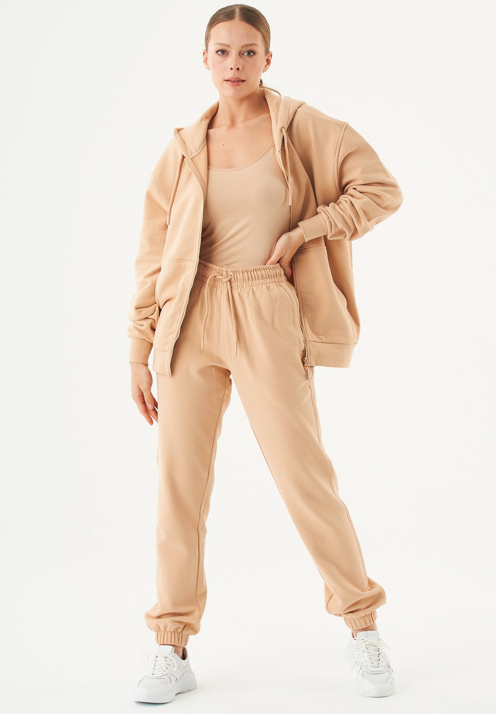 JUNDA Unisex Soft Touch Sweatjacke aus Bio-Baumwolle