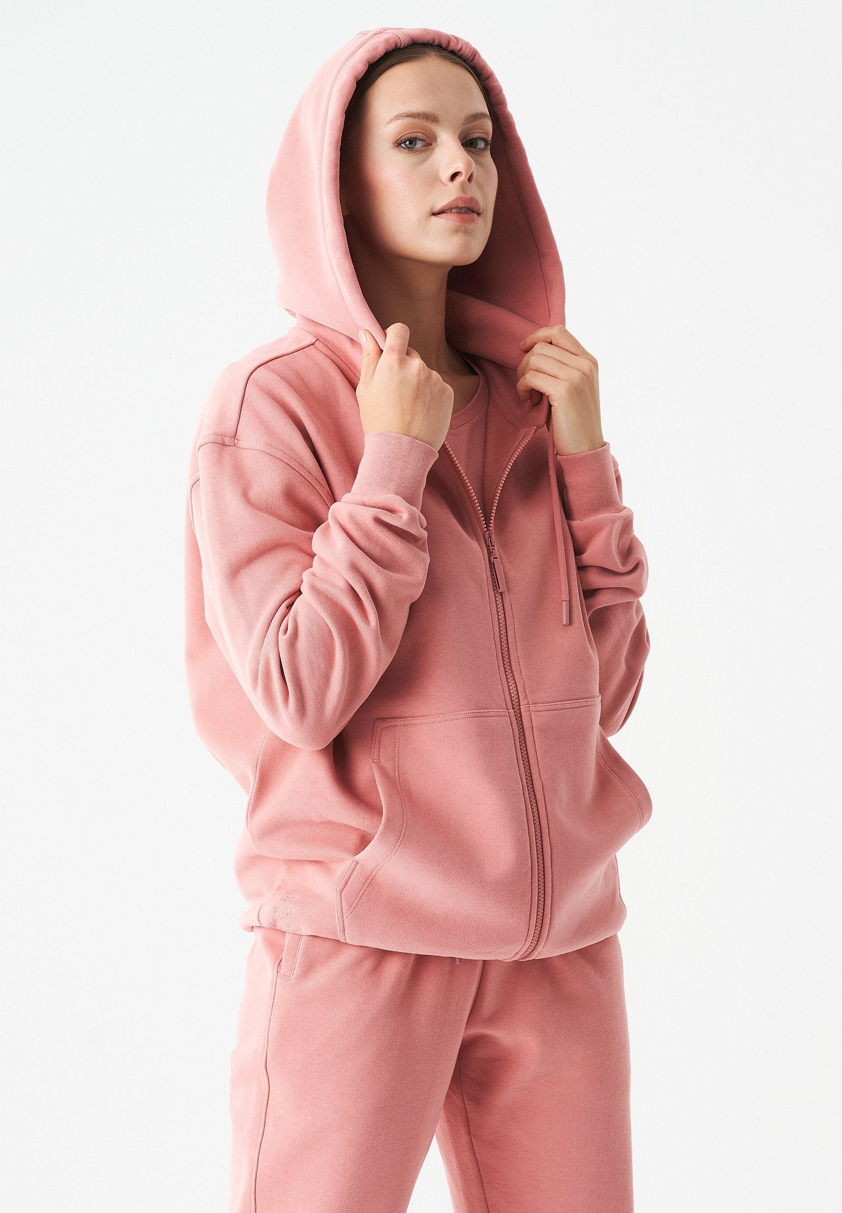 JUNDA Unisex Soft Touch Sweatjacke aus Bio-Baumwolle