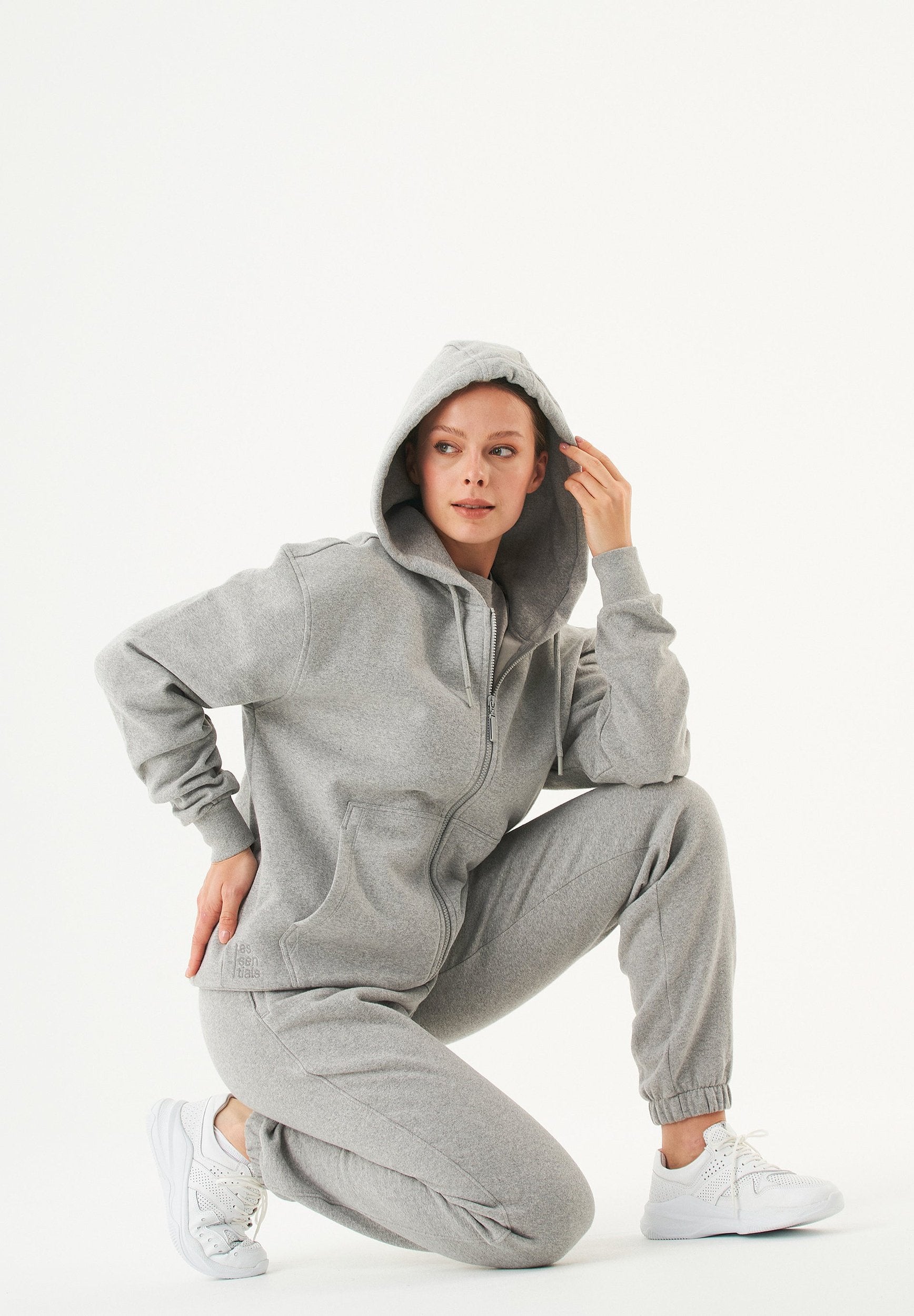 JUNDA Unisex Soft Touch Sweatjacke aus Bio-Baumwolle