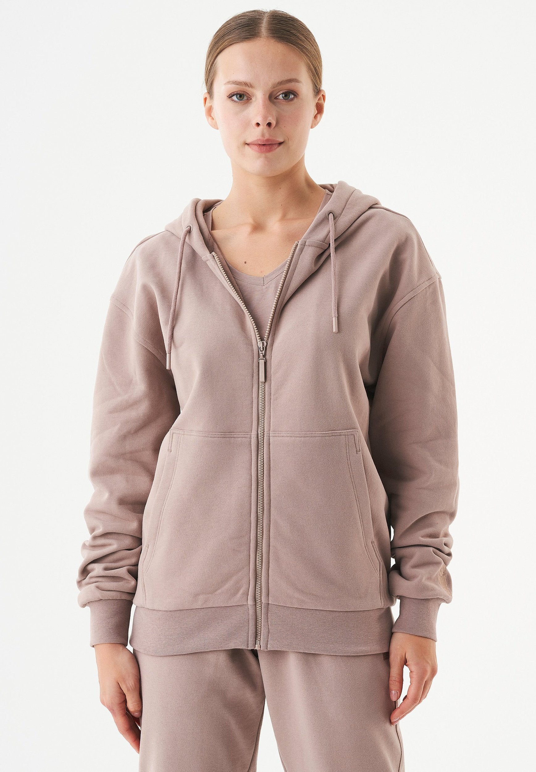 JUNDA- Unisex Soft Touch Sweatjacke aus Bio-Baumwolle